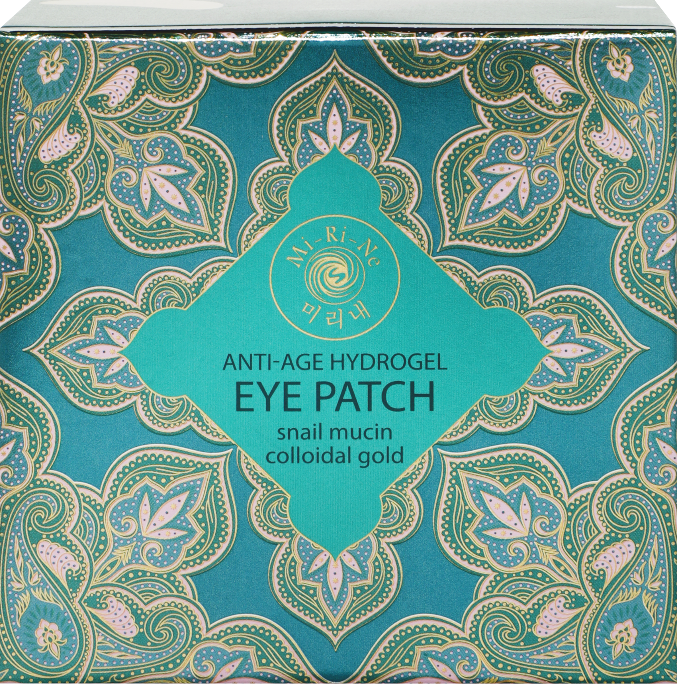 Изображение товара Патчи гидрогелевые для кожи вокруг глаз MI-RI-NE антивозрастные с муцином улитки и золотом 90г