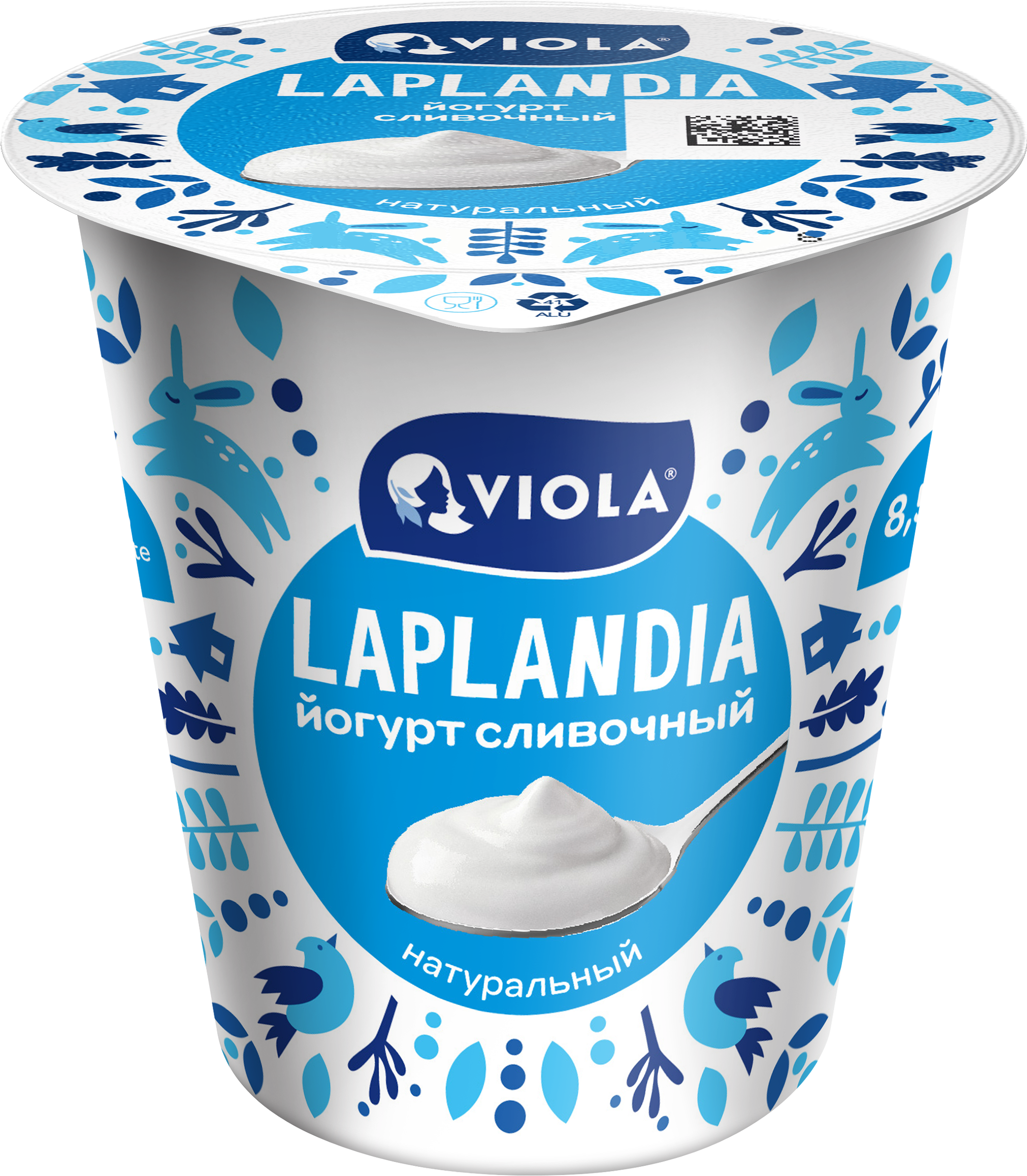 Изображение товара Йогурт LAPLANDIA сливочный 8,5% 260г натуральный в упаковке