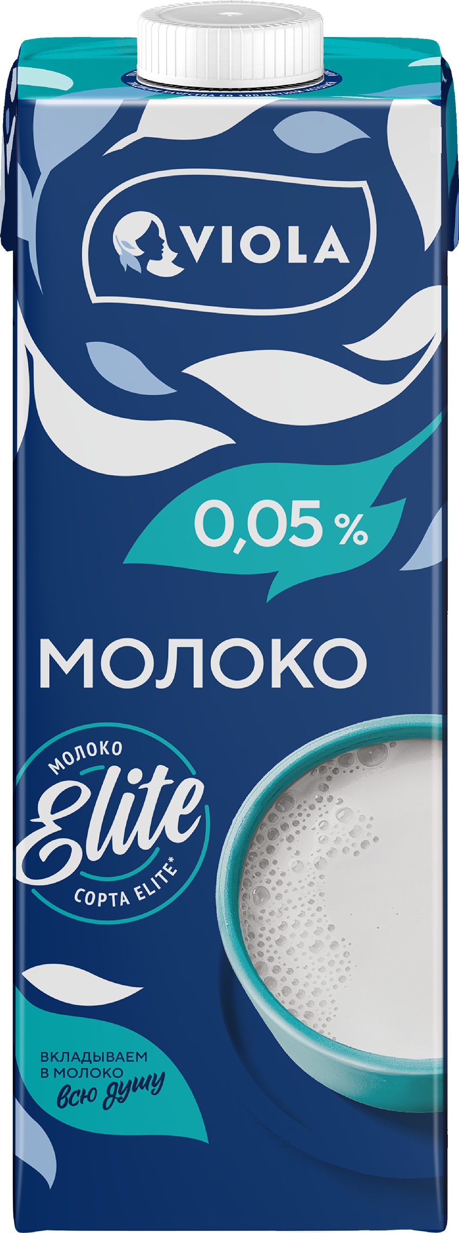 Изображение товара Молоко VIOLA UHT обезжиренное 1000г - натуральное и долго сохраняющееся