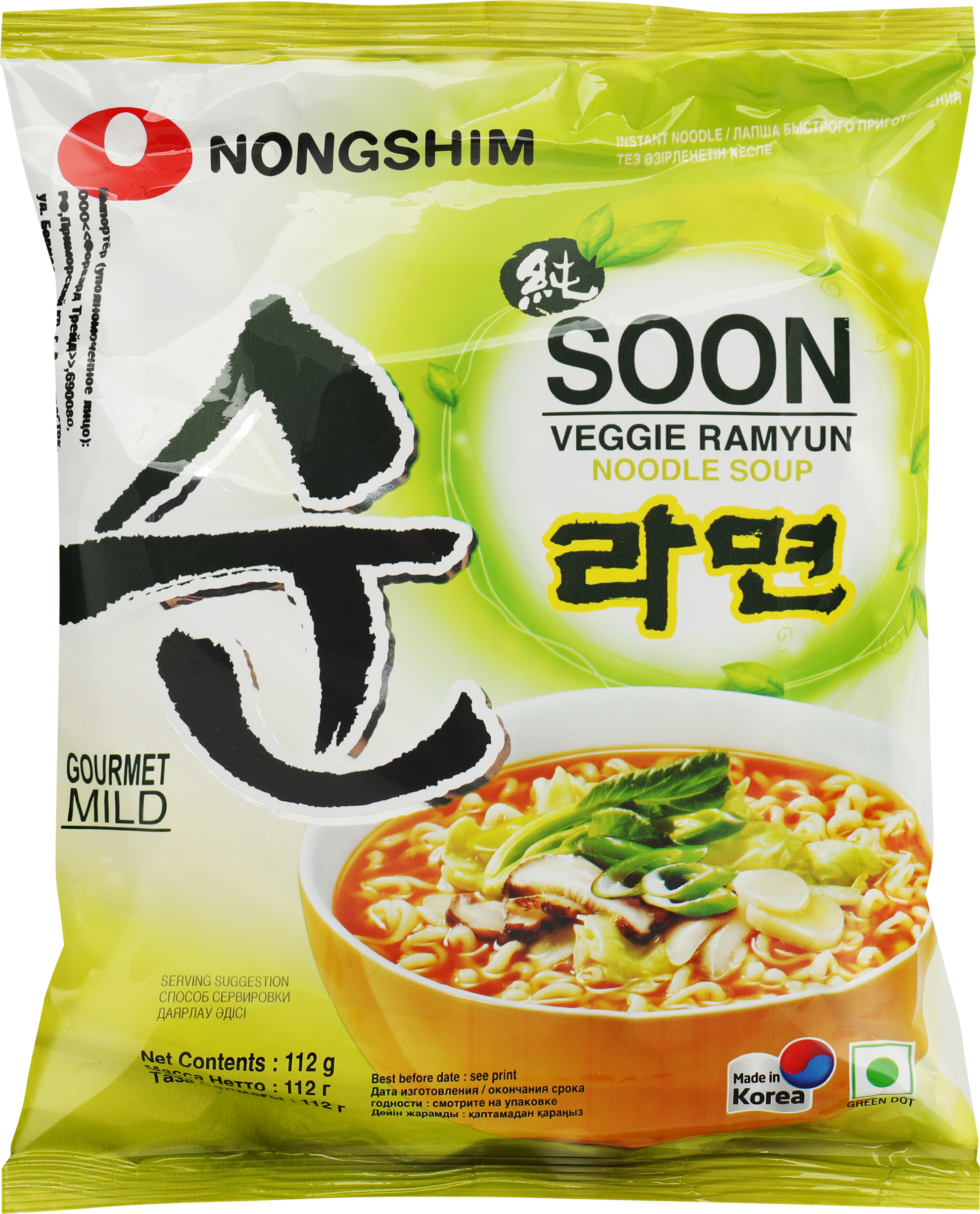 Изображение товара Лапша овощная NONGSHIM Сун Вегги, 112г