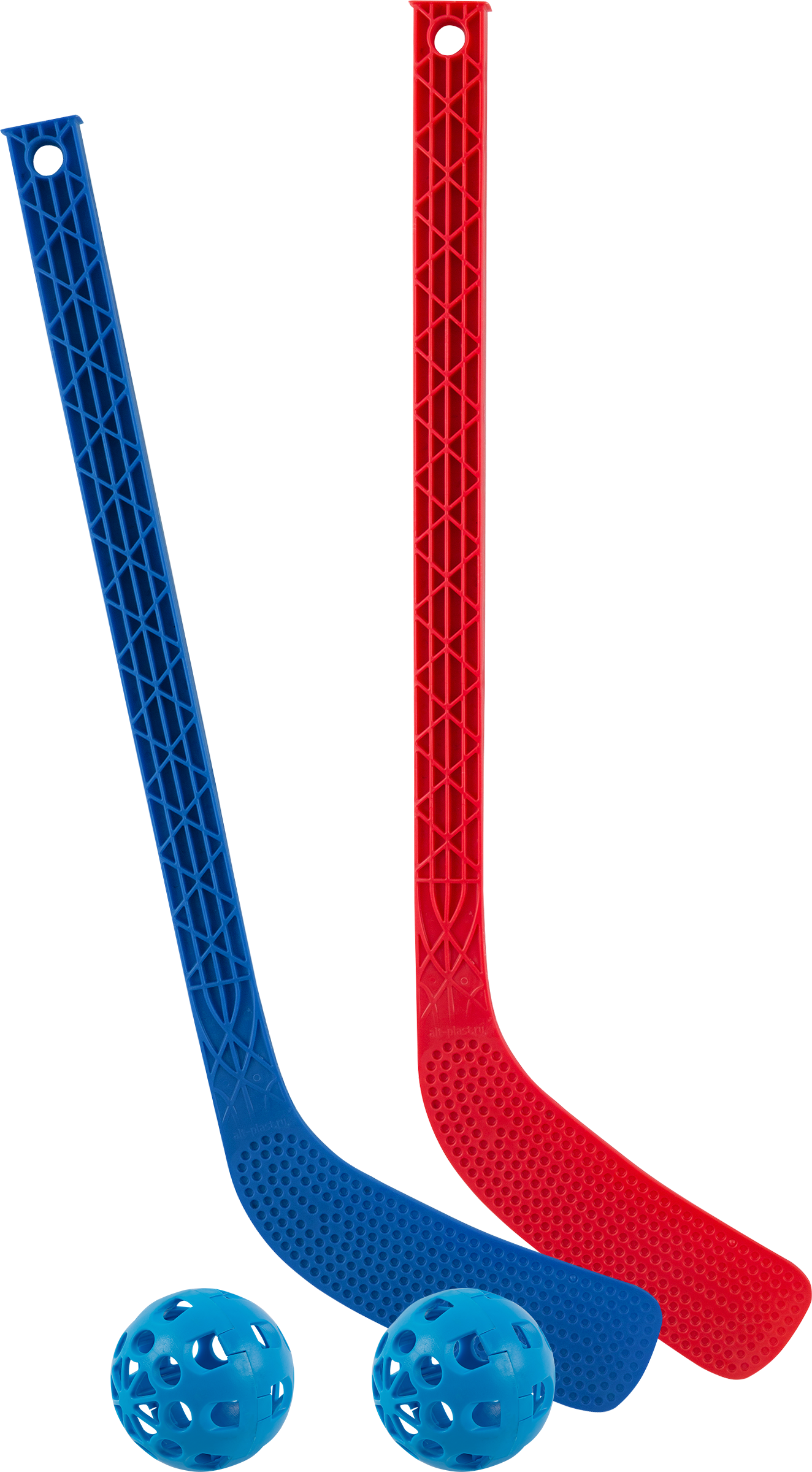 Изображение товара Набор для игры в хоккей АЛЬТ-ПЛАСТ АП209 2 клюшки 2 мяча ребенок 3+