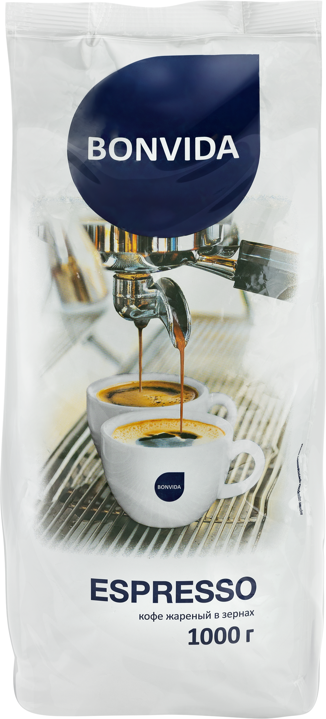 Изображение товара Кофе зерновой BONVIDA Espresso 1кг насыщенный темный бленд для автоматических кофемашин