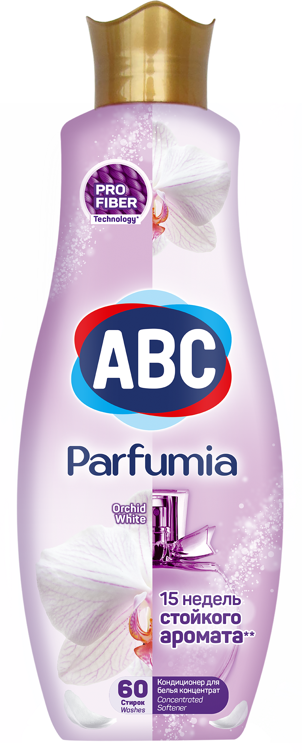 Изображение товара Кондиционер для белья ABC Orchid концентрат 1,44л универсальный для мягкости запаха и цвета