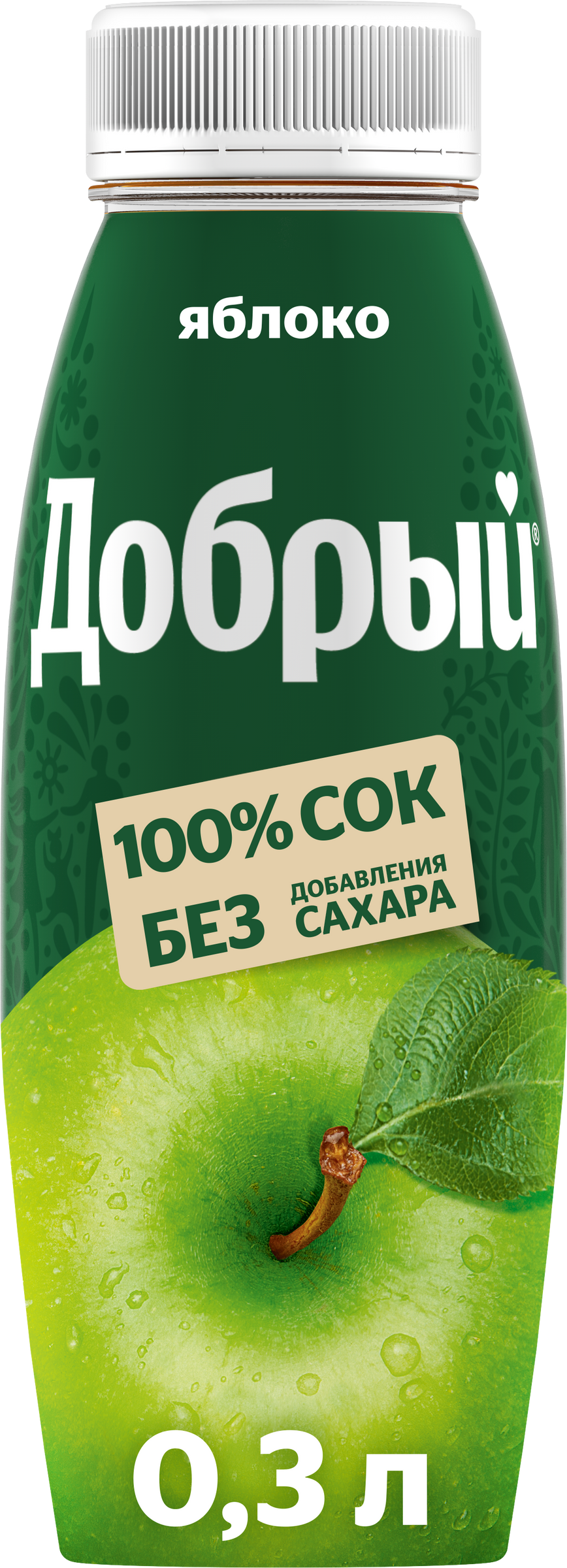 Изображение товара Сок ДОБРЫЙ Яблочный, 0.3л
