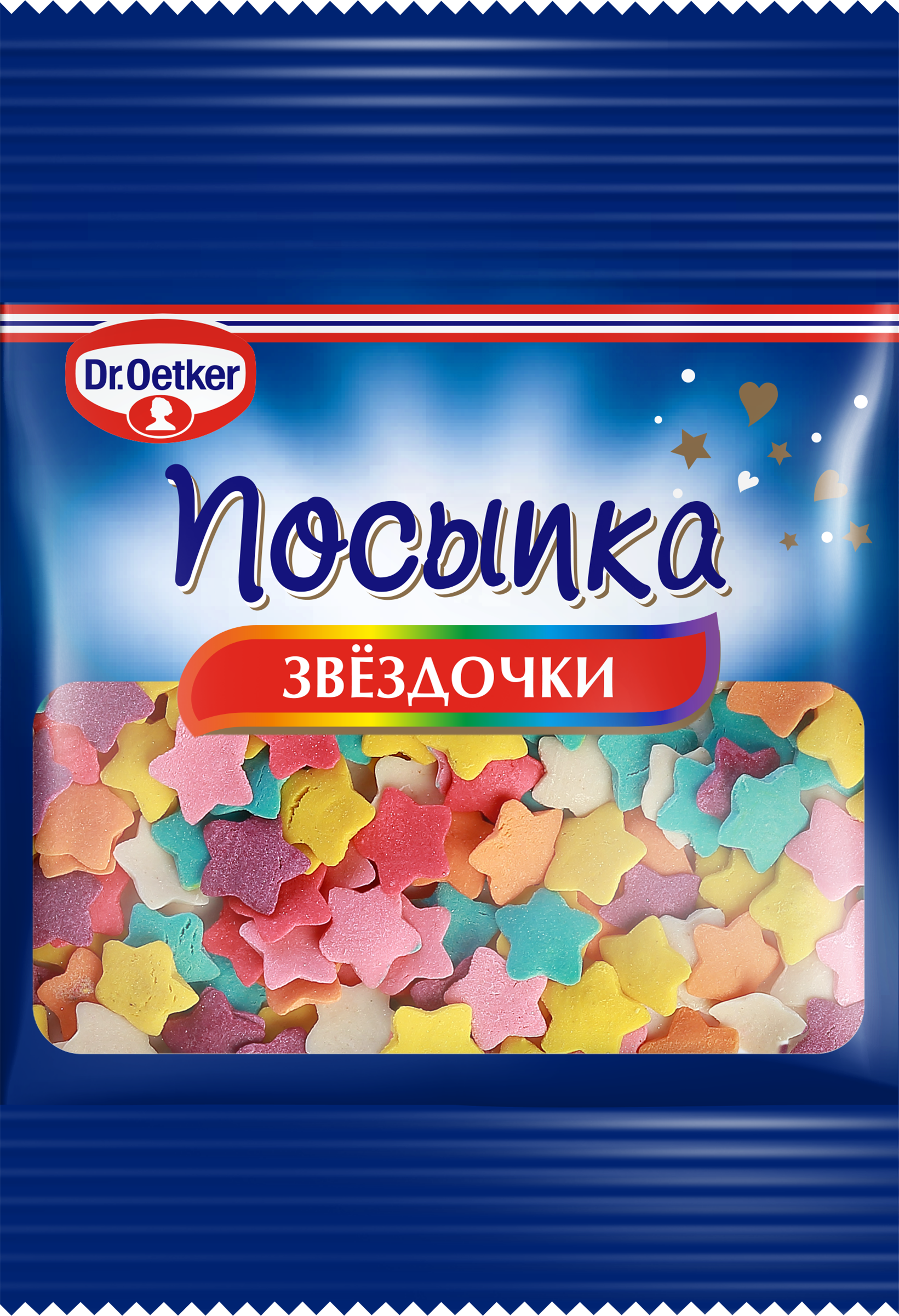 Изображение товара Кондитерская посыпка DR.BAKERS Звездочки цветные 10г для украшения десертов