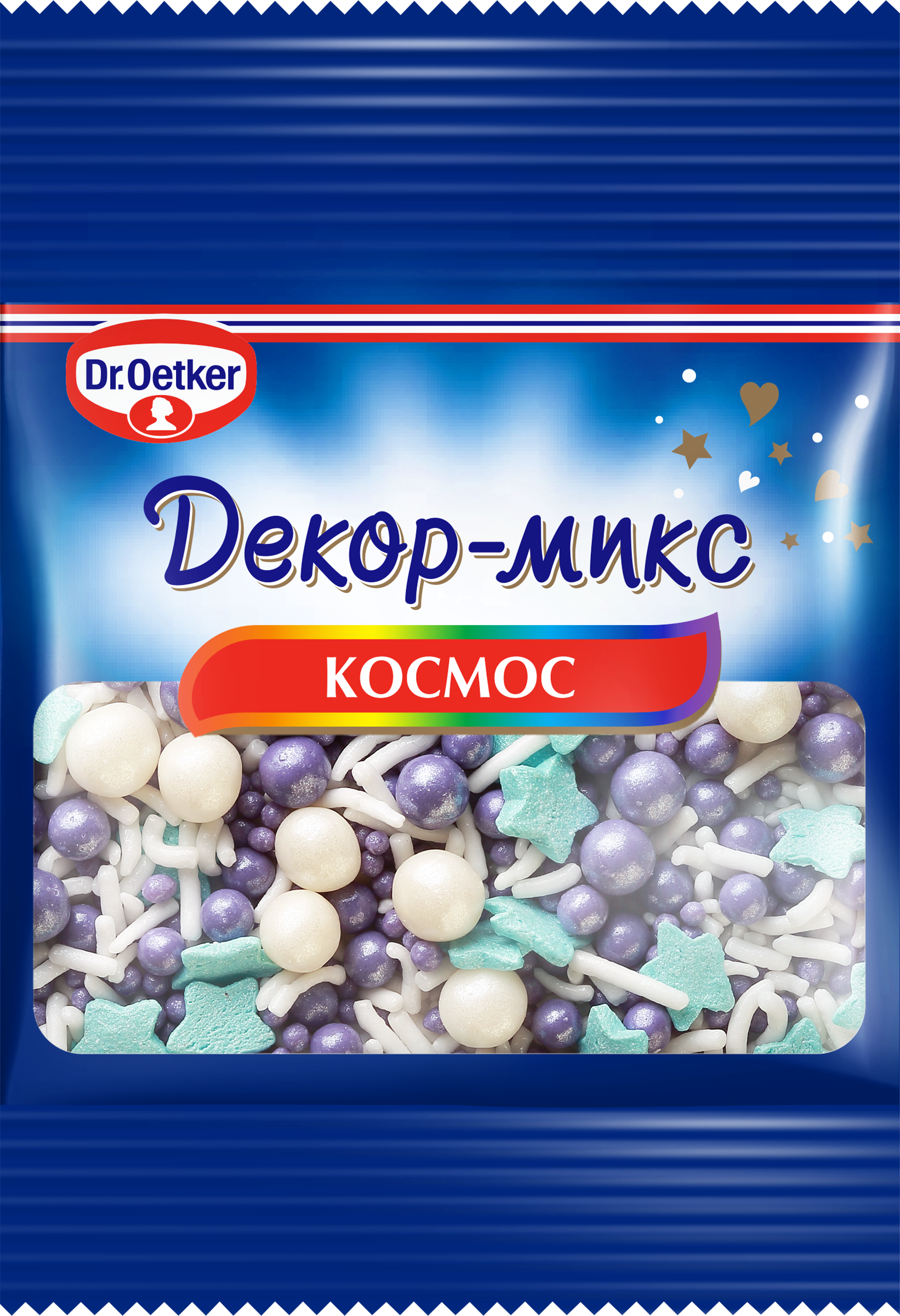 Изображение товара Посыпка кондитерская DR.OETKER Декор-микс Космос, 10г