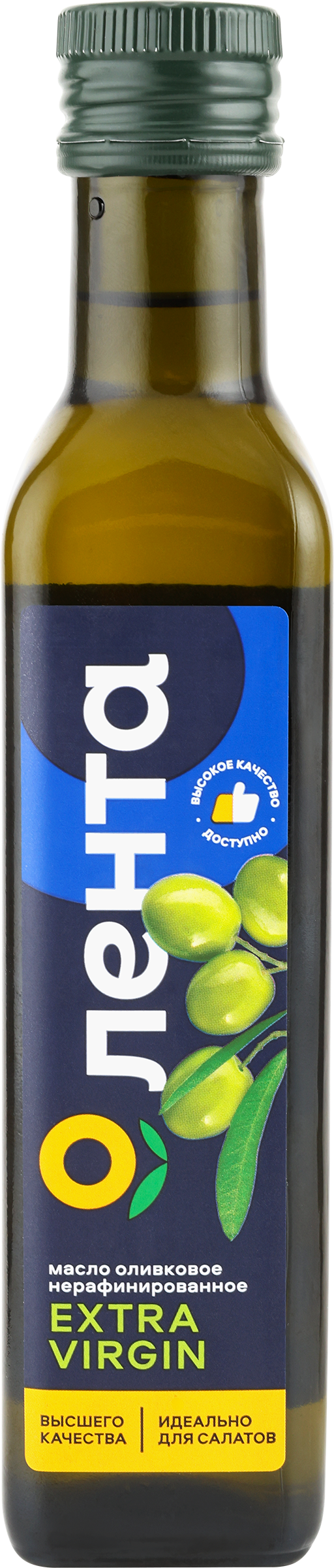 Изображение товара Масло оливковое ЛЕНТА нерафинированное Extra Virgin, 250мл