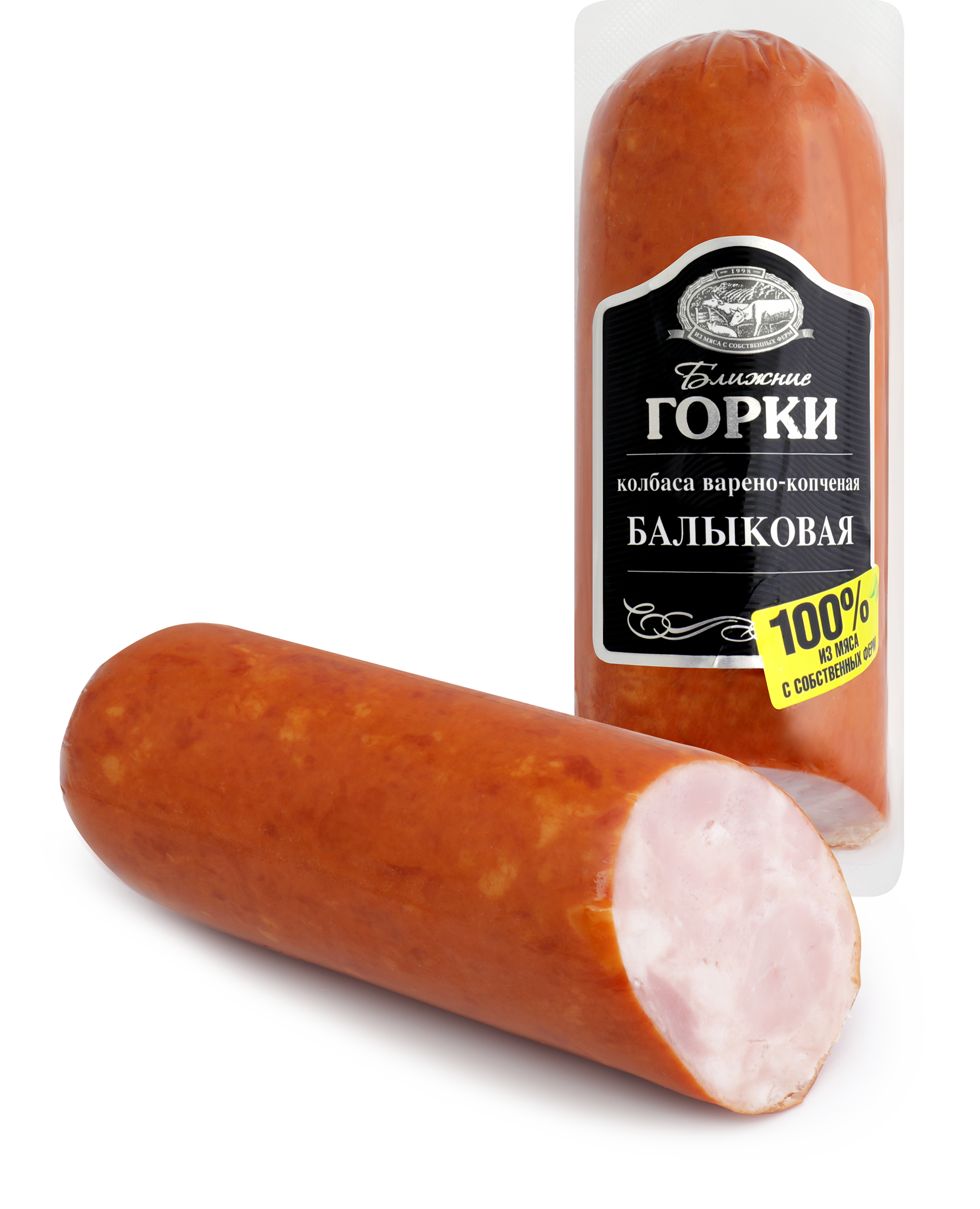 Изображение товара Колбаса копчено-вареная БЛИЖНИЕ ГОРКИ Балыковая, 350г