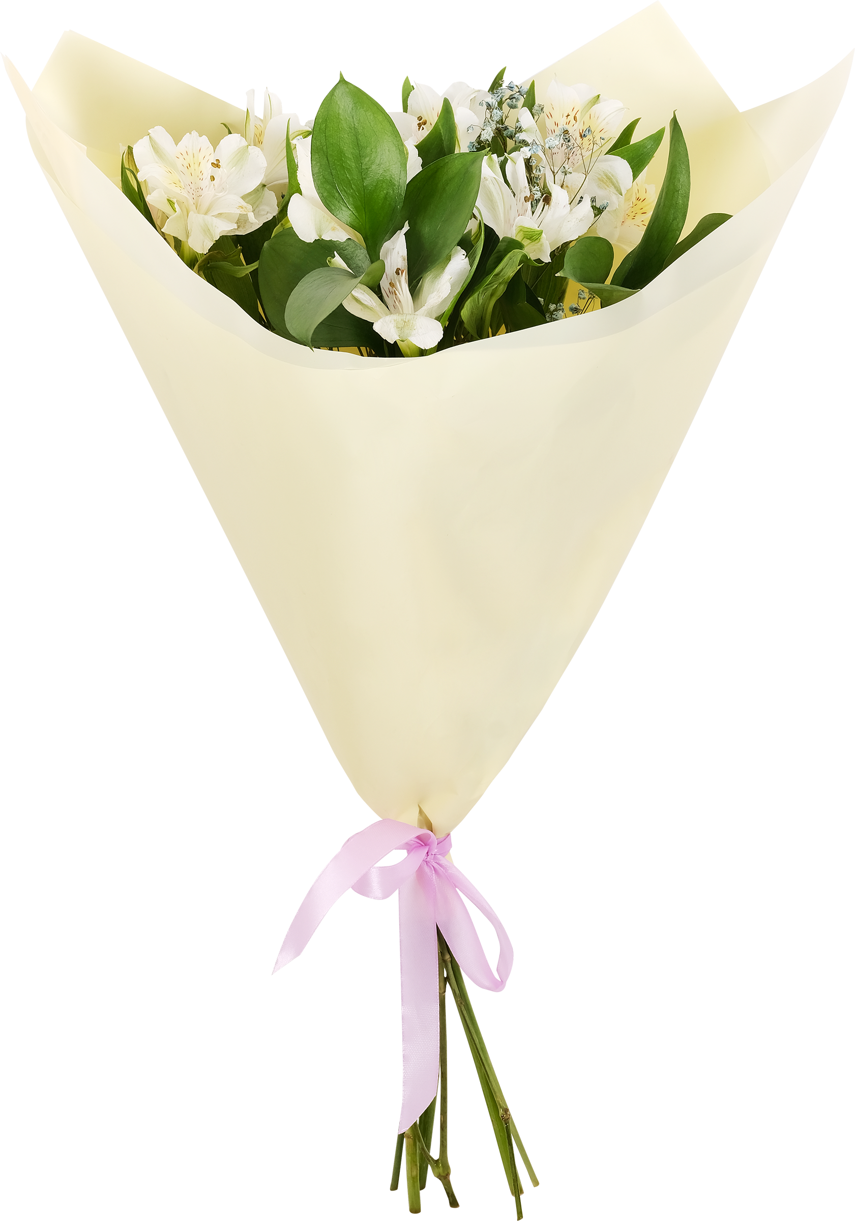 Изображение товара Цветочный букет Букет №1 с кустовой хризантемой и розой