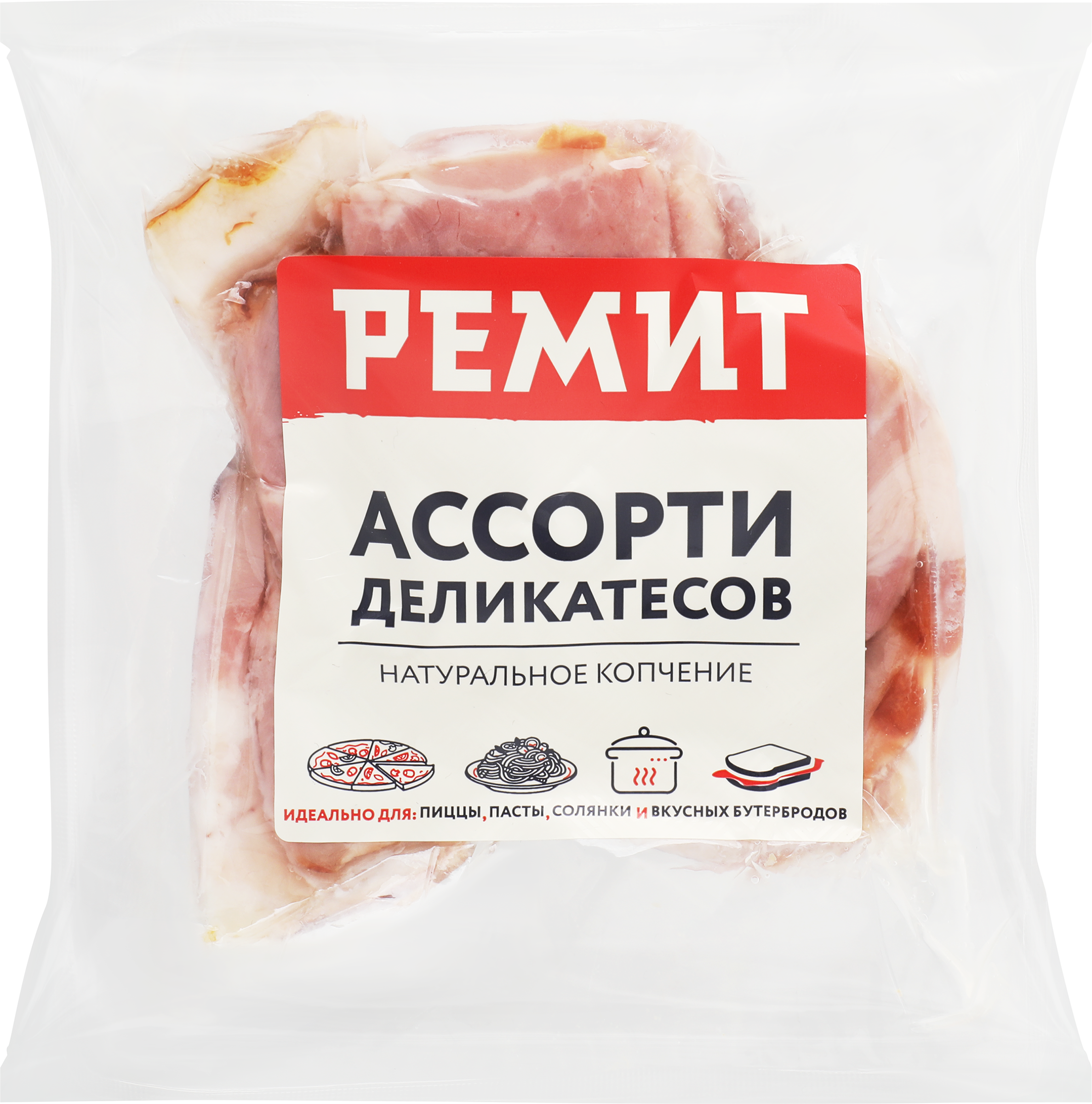 Изображение товара Ассорти деликатесов копчено-вареное из свинины РЕМИТ, 250г