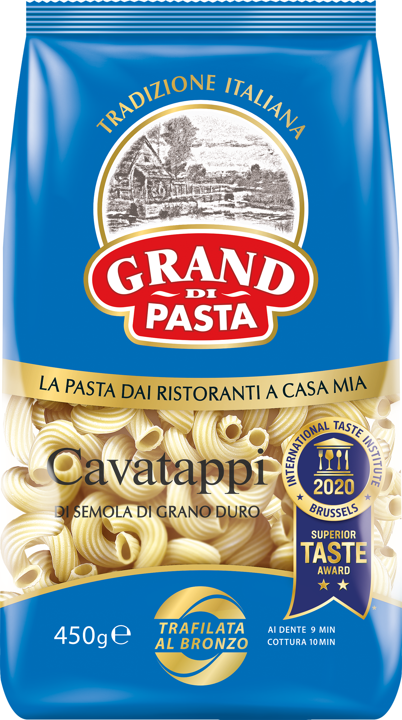 Изображение товара Макароны GRAND DI PASTA Cavatappi группа А, 450г
