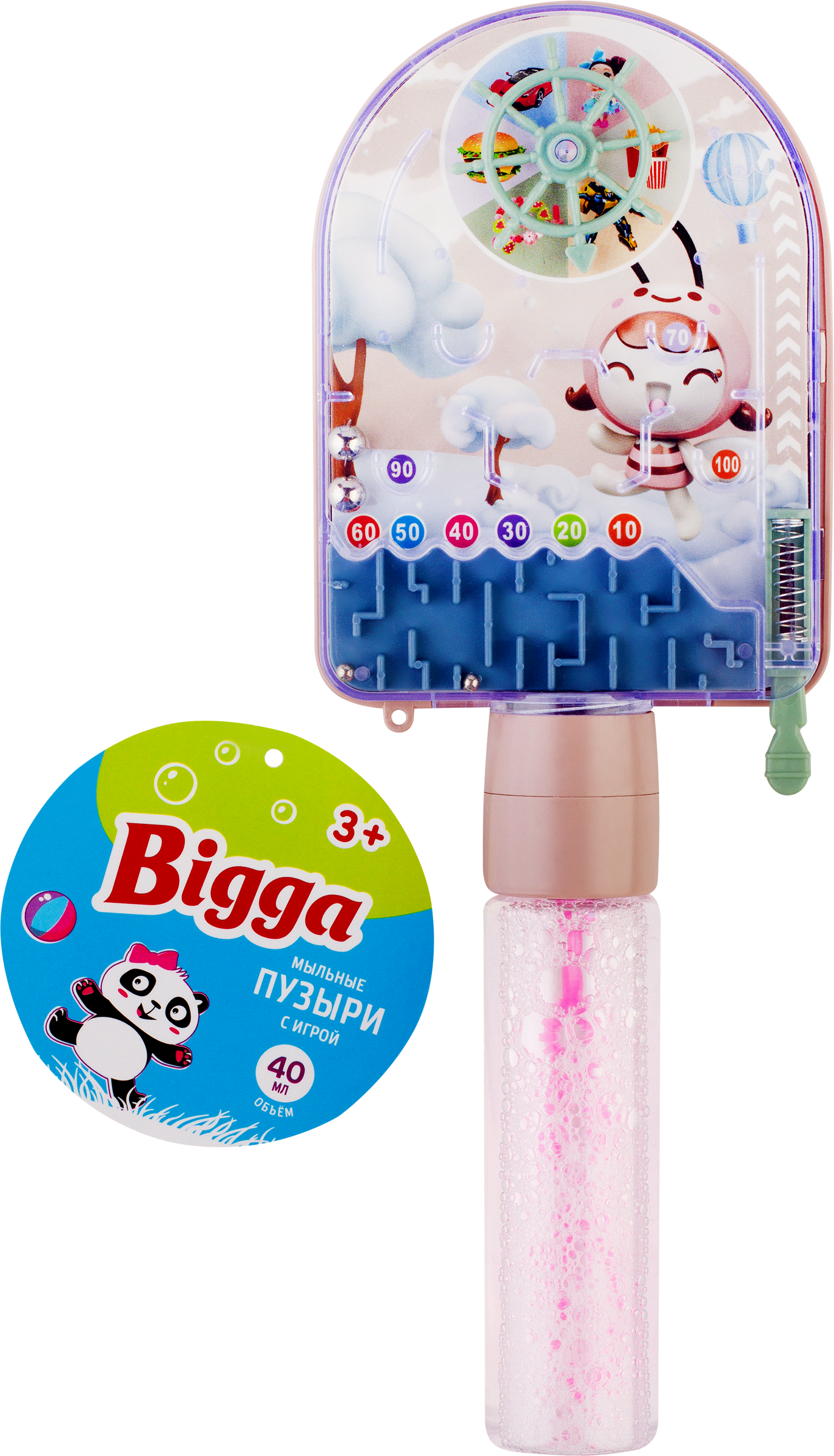Изображение товара Игрушка BIGGA Мыльные пузыри J00558 с игрой Изображение товара Игрушка BIGGA Мыльные пузыри J00558 с игрой