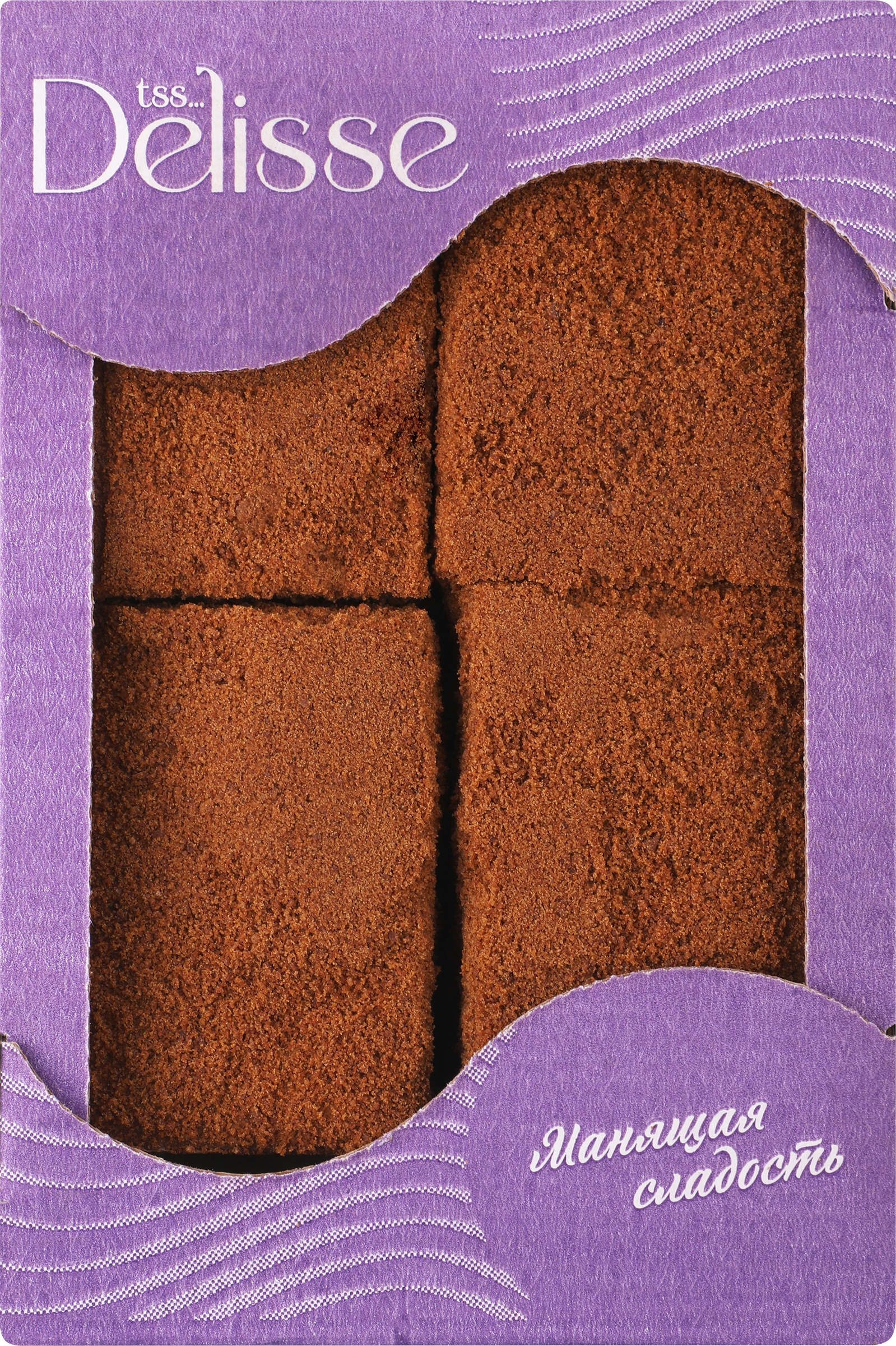 Изображение товара Изделие сдобное DELISSE Медовик шоколадный 370г вкусный и ароматный десерт