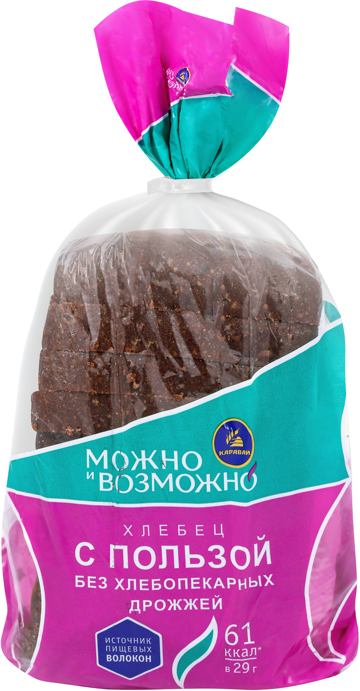 Изображение товара Хлеб КАРАВАЙ С пользой, в нарезке, 300г