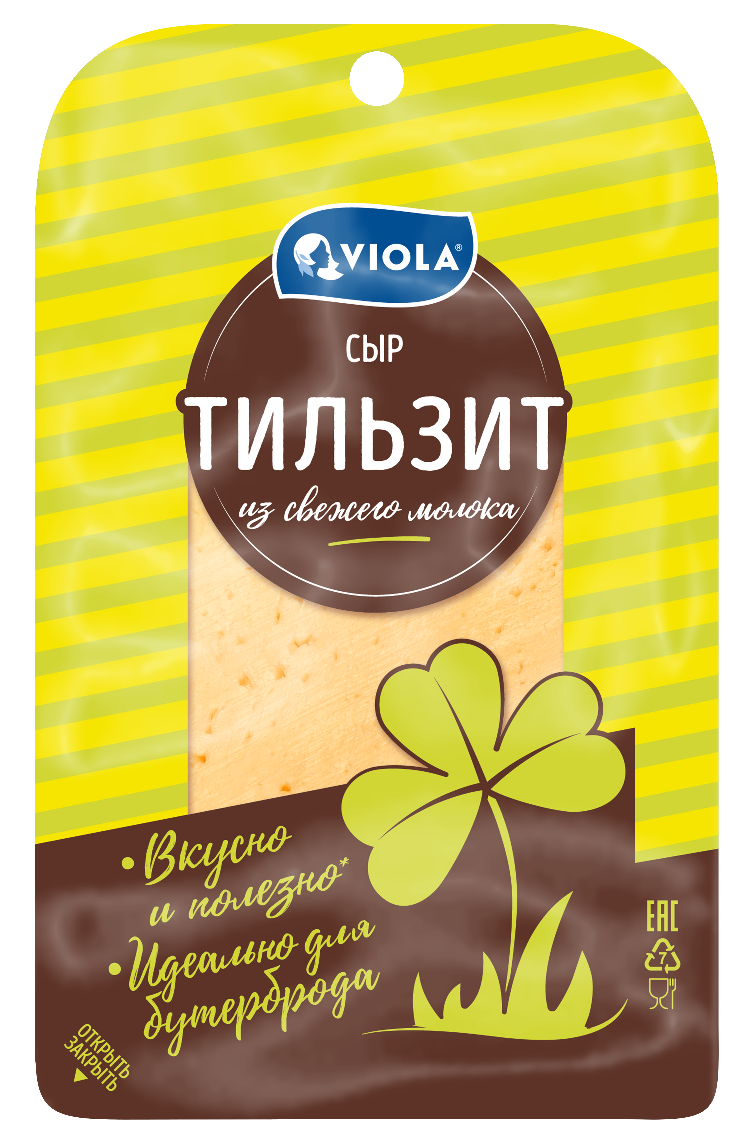 Изображение товара Сыр VIOLA Тильзит 45% нарезка, без змж, 120г
