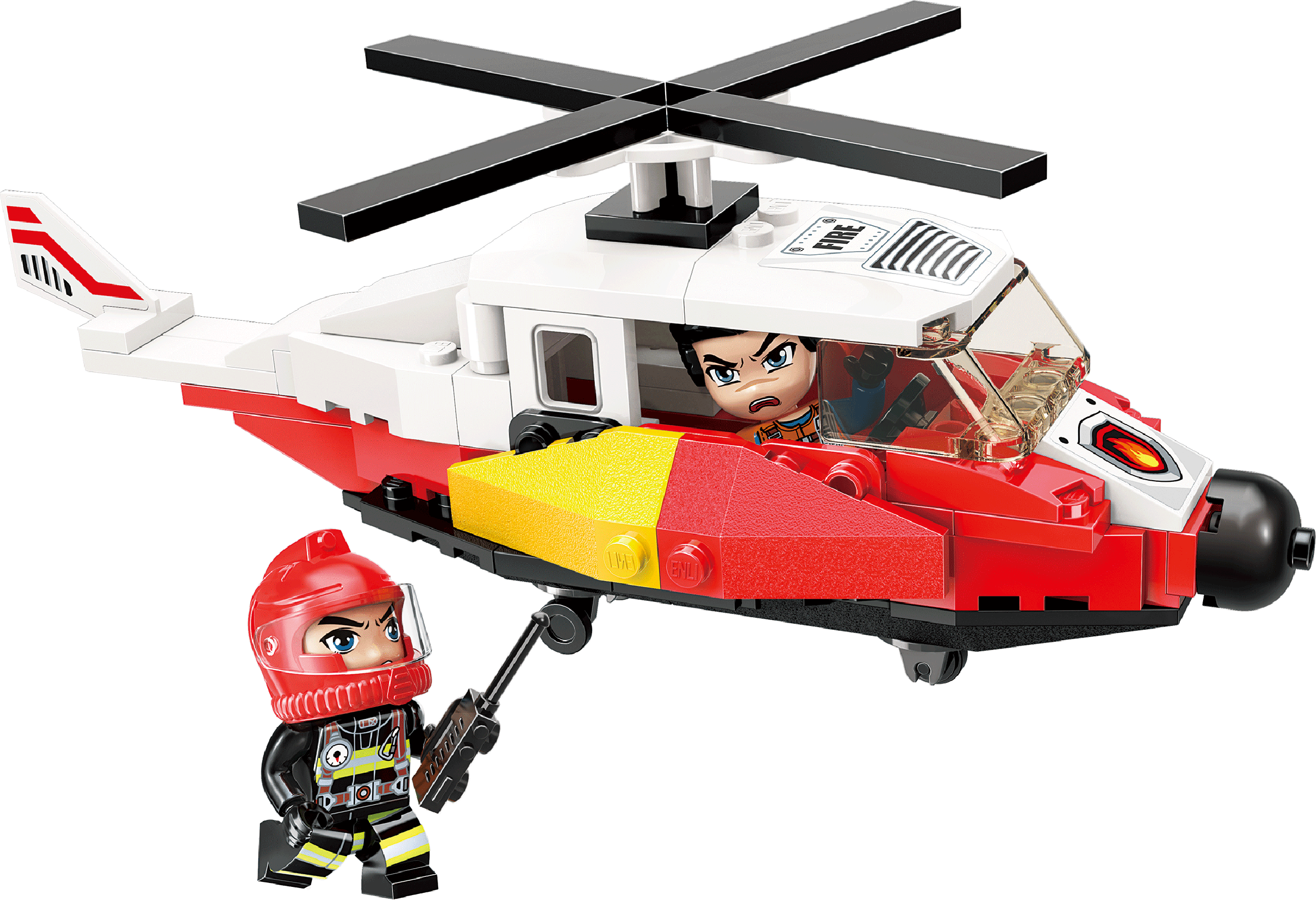 Изображение товара Конструктор Pожарная служба 91-110 деталей для развития у детей от 6 лет