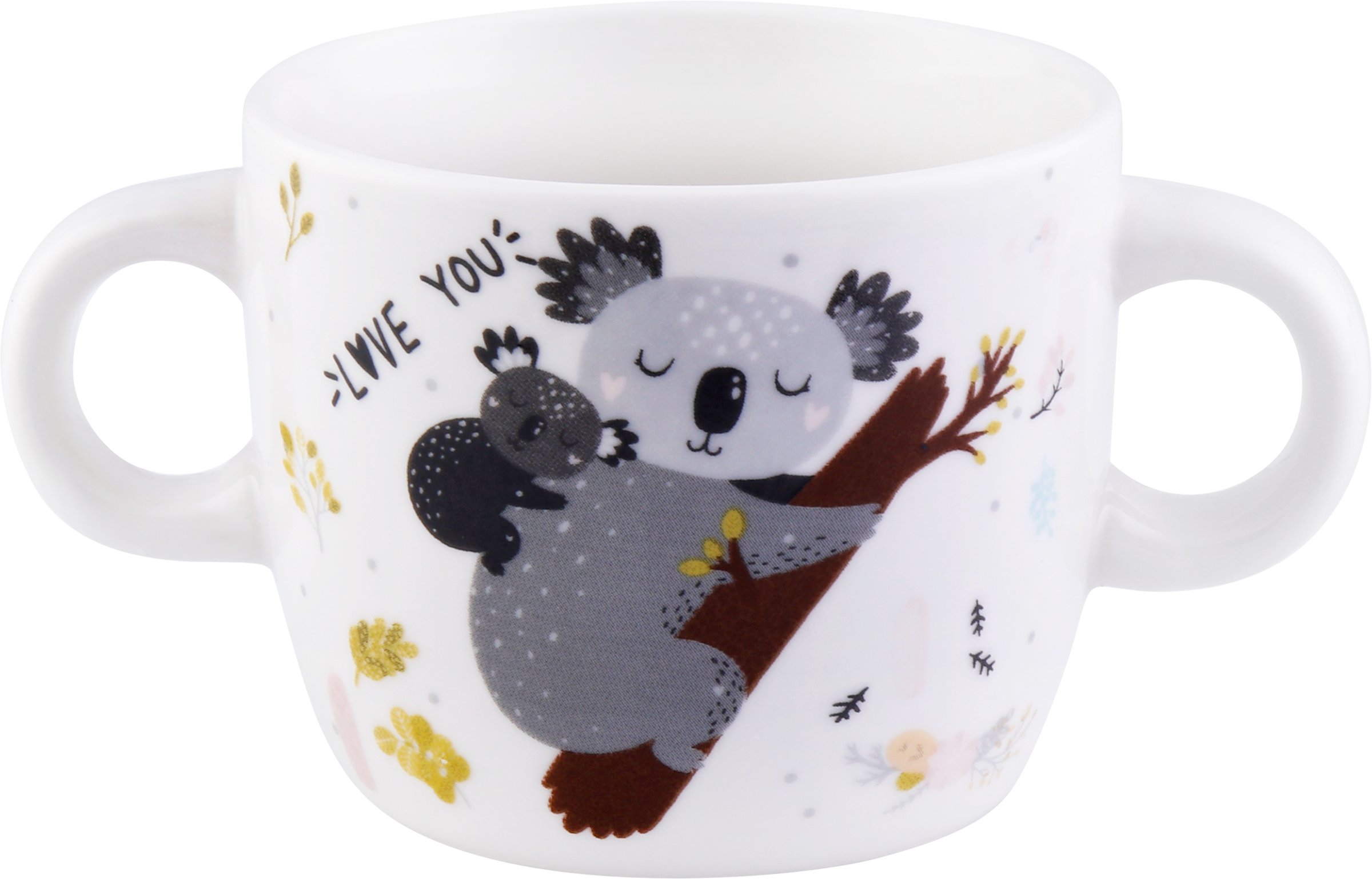 Изображение товара Кружка HOMECLUB Animals, с двумя ручками, 180мл, фарфор Арт. CH-cs1