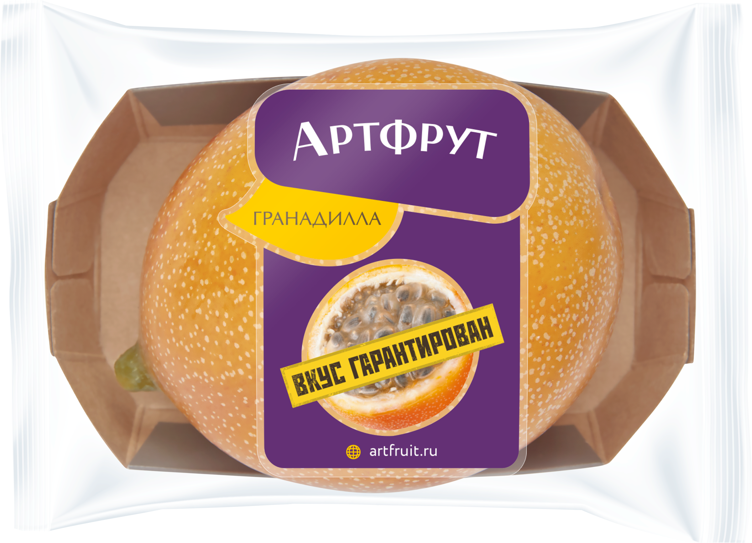 Изображение товара Гранадилла АРТФРУТ свежая 1шт - экзотический фрукт с приятным вкусом