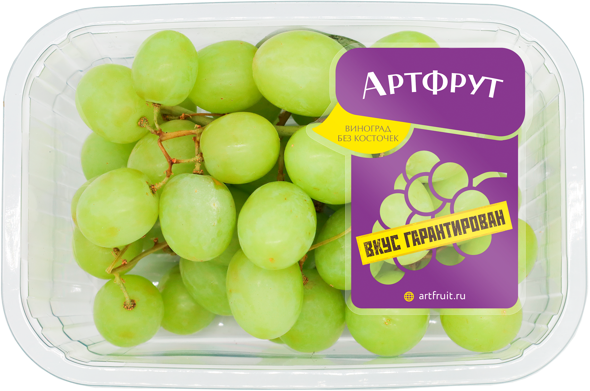 Изображение товара Виноград без косточек АРТФРУТ белый, 500г