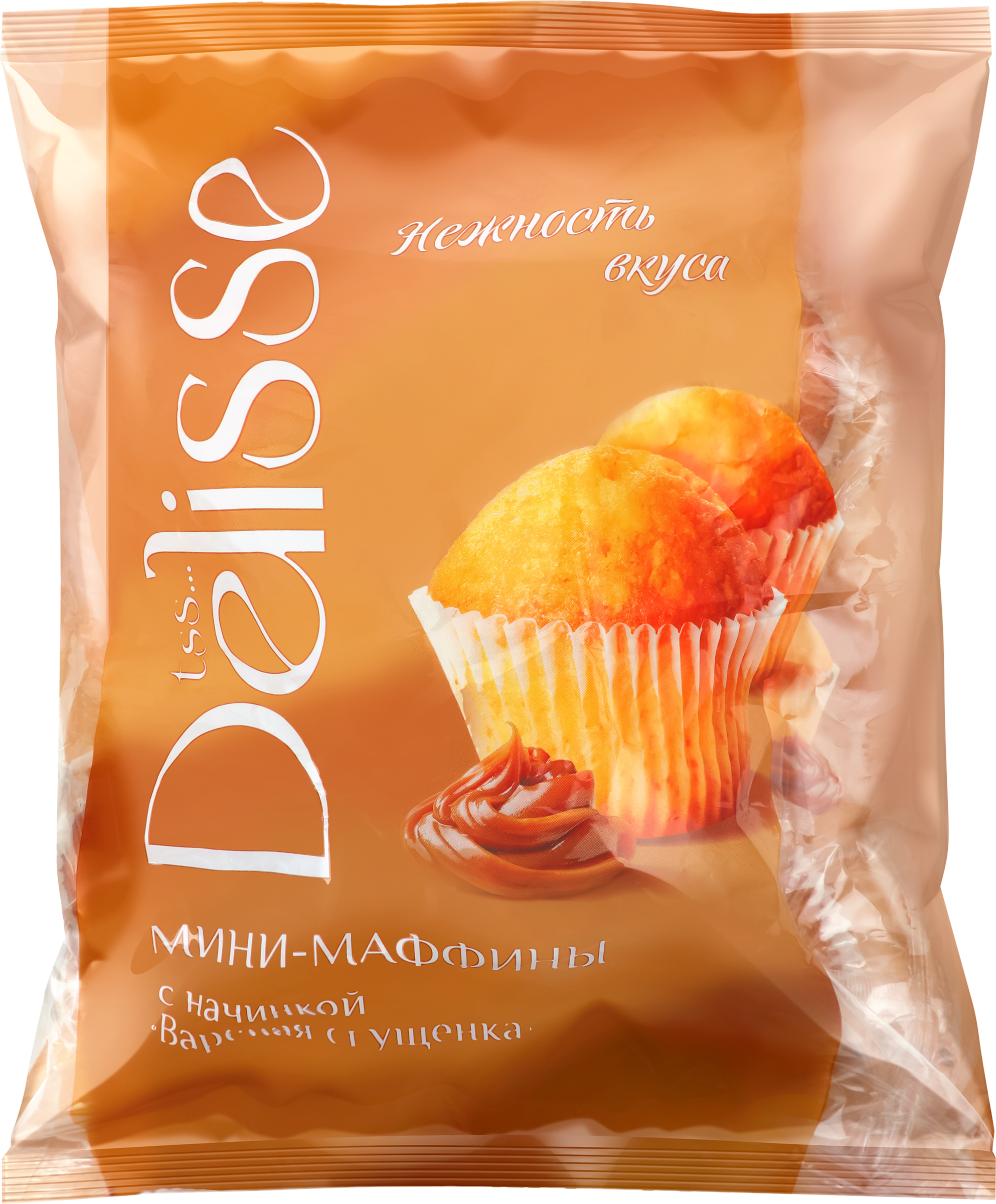 Изображение товара Маффины DELISSE Вареная сгущенка 450г вкусный десерт с начинкой