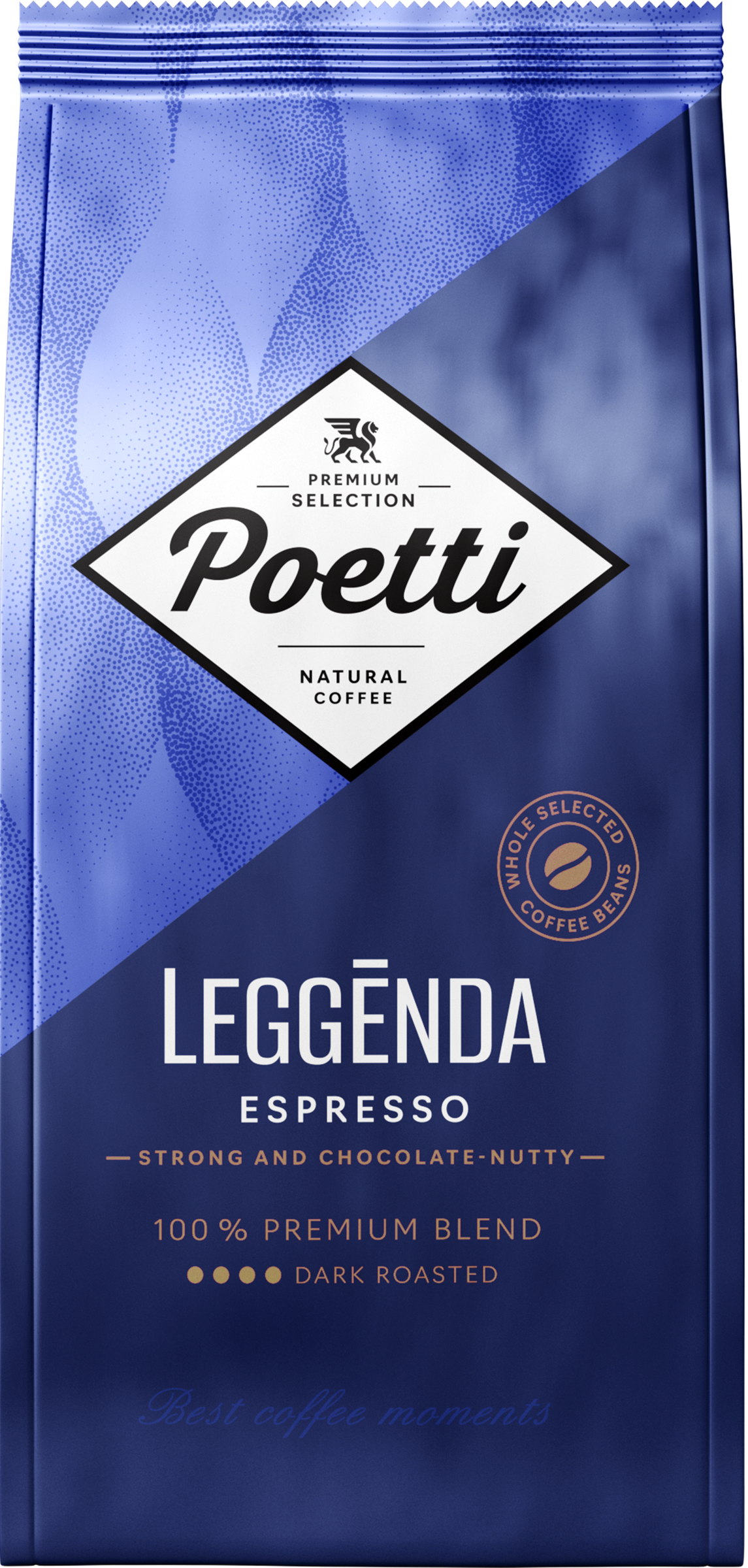Изображение товара Кофе зерновой POETTI Leggenda Espresso 1кг темной обжарки насыщенный вкус