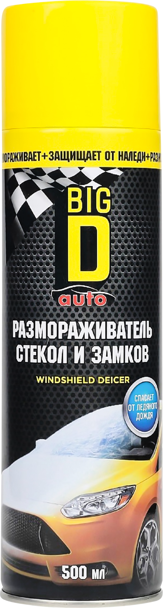 Изображение товара Размораживатель стекол и замков BIG D 500мл аэрозоль для авто