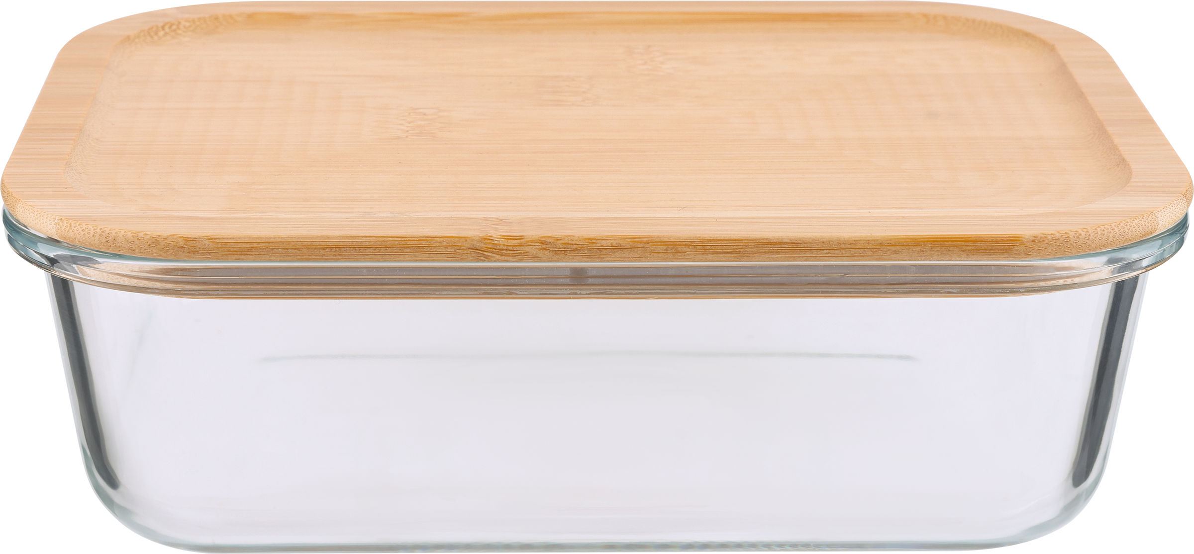 Изображение товара Контейнер для продуктов HOMECLUB с крышкой, бамбук, 1.5л