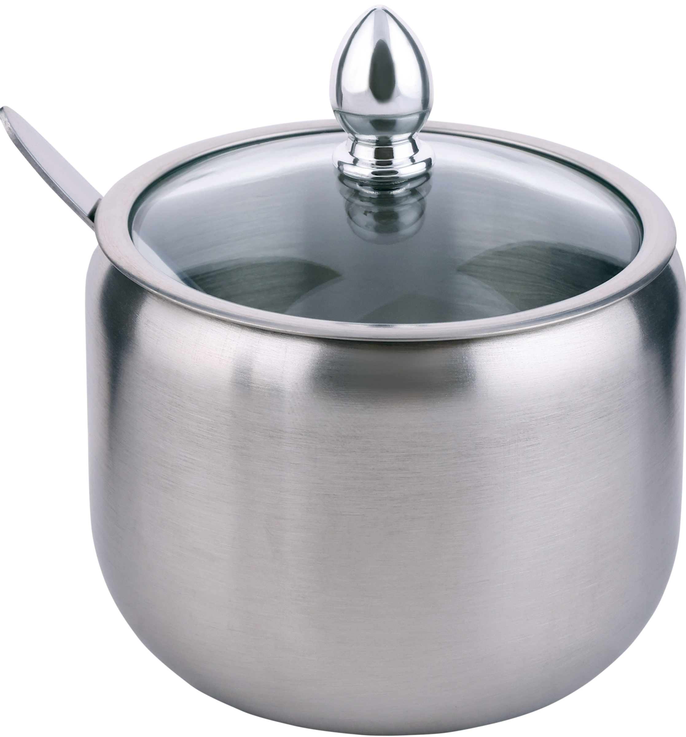 Изображение товара Сахарница HOMECLUB 430мл нержавеющая сталь с ложкой для сахара