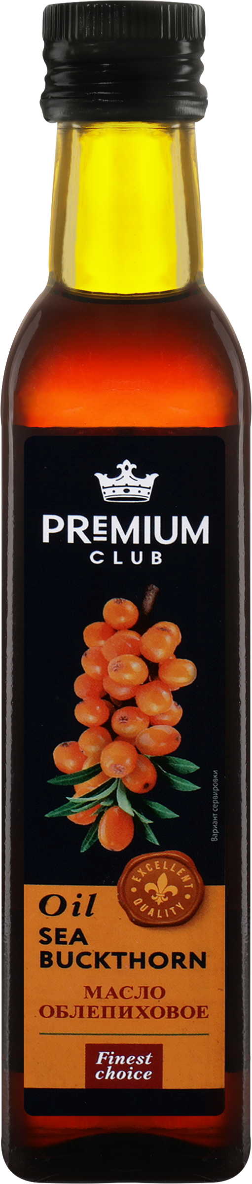 Изображение товара Облепиховое масло PREMIUM CLUB рафинированное, 250 мл для салатов и заправок