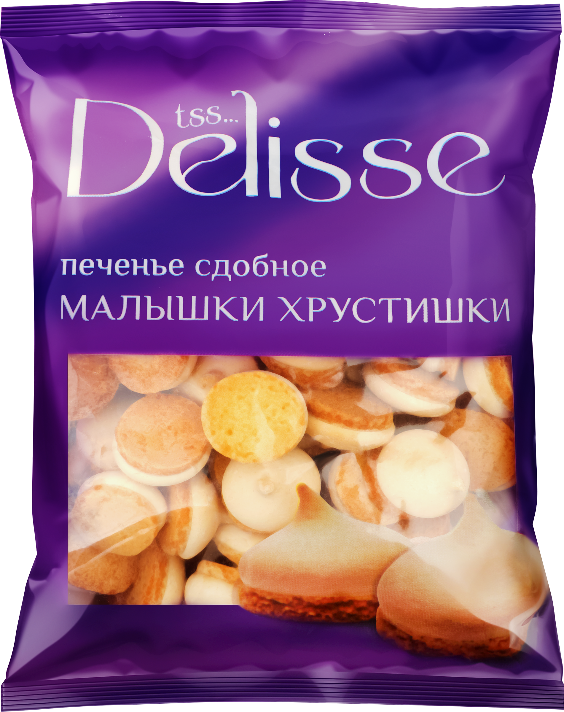 Изображение товара Печенье сдобное DELISSE Малышки Хрустишки, 200г - вкусное сдобное лакомство для всей семьи