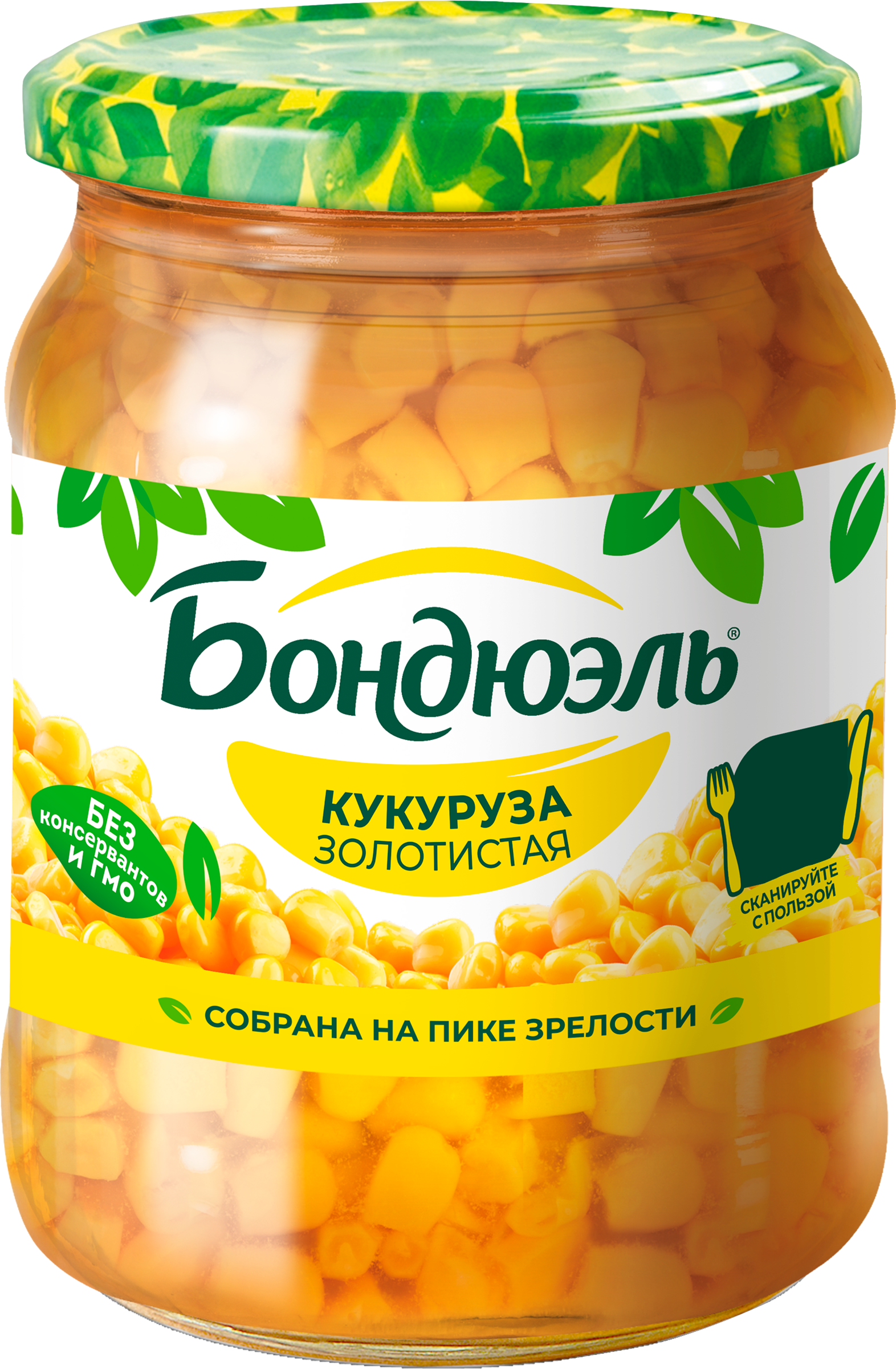 Изображение товара Кукуруза БОНДЮЭЛЬ сладкая в зернах, 500мл