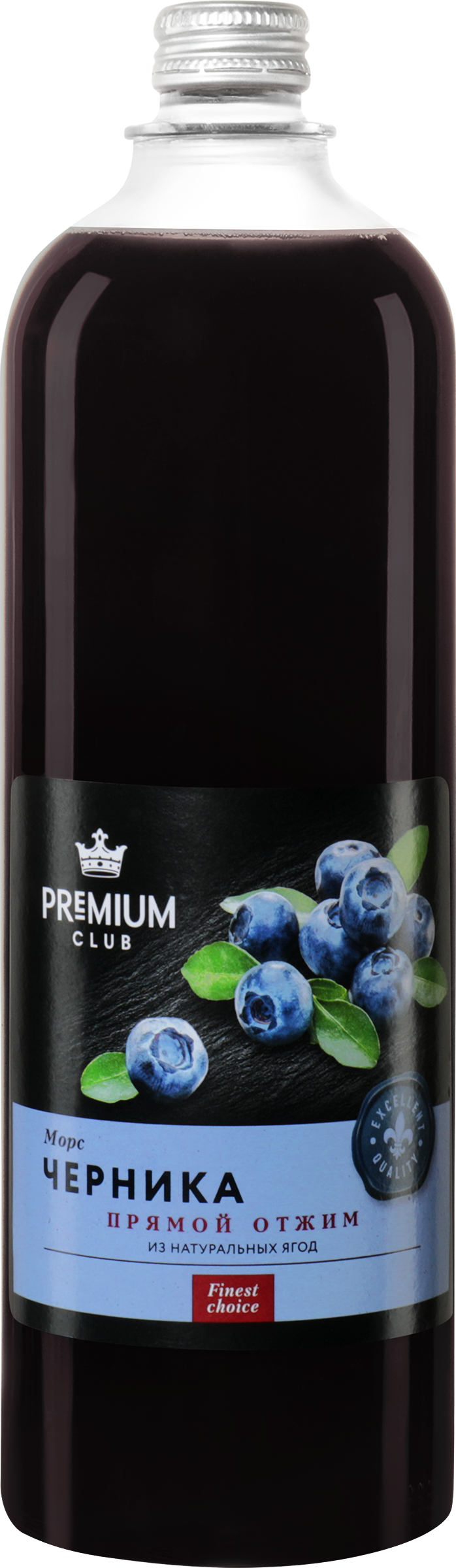 Изображение товара Морс PREMIUM СLUB Черничный, 1л - натуральный напиток