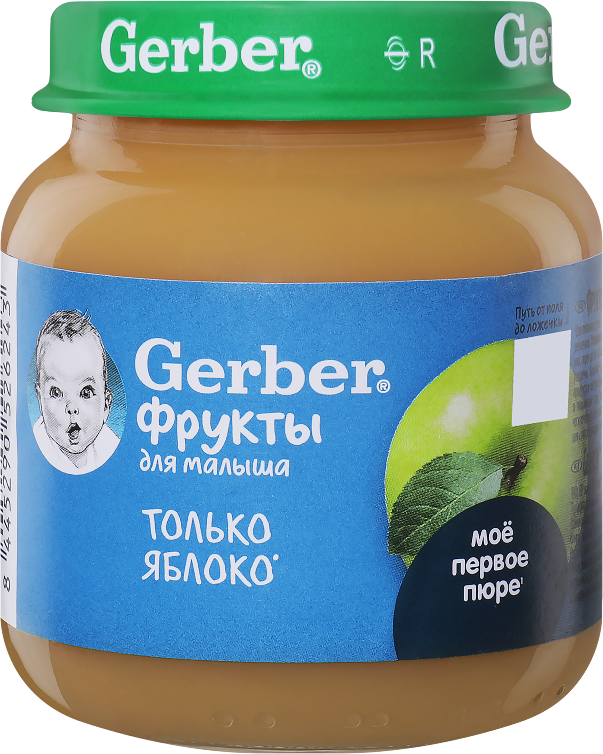 Изображение товара Пюре GERBER Яблоко, с 4 месяцев, 125г
