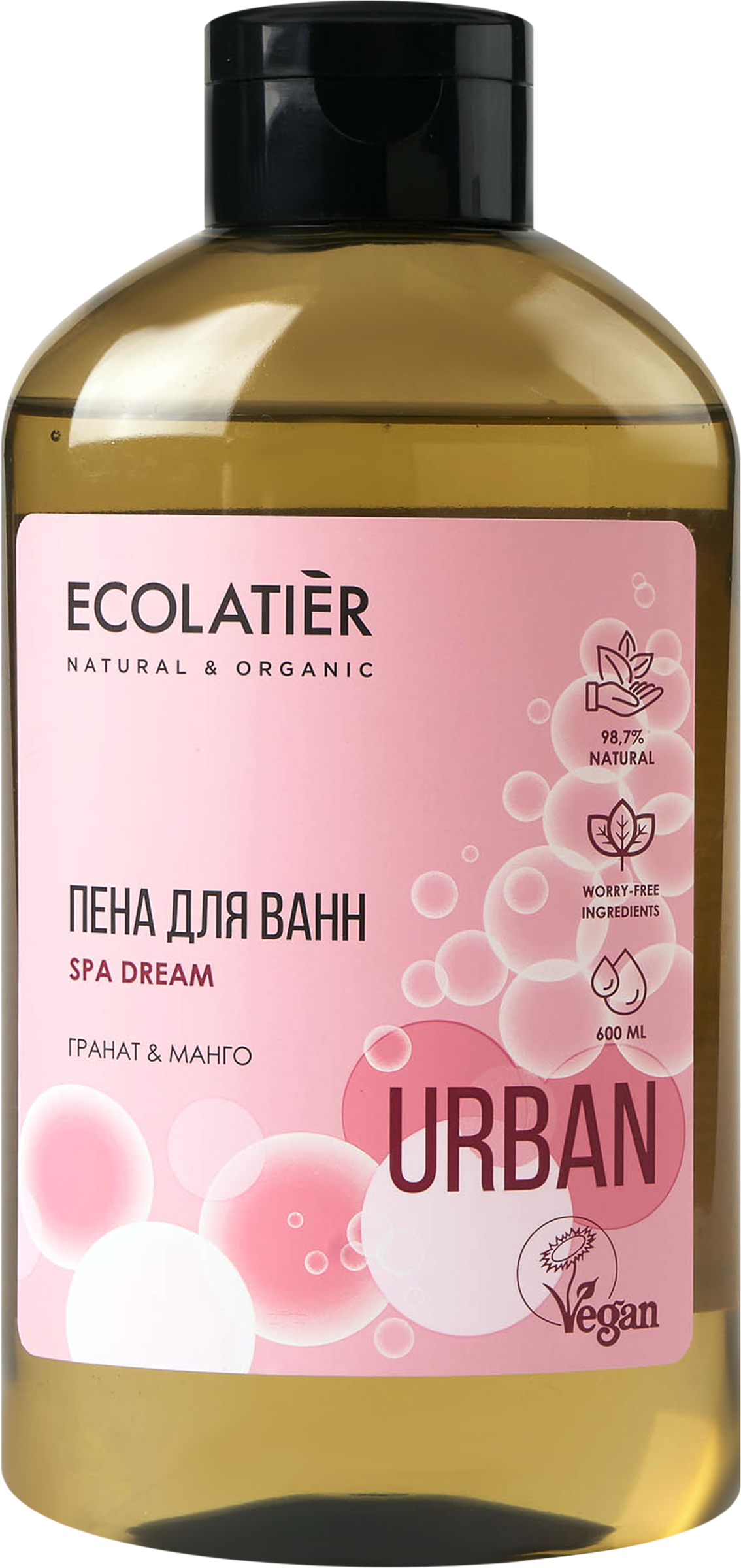 Изображение товара Пена для ванн ECOLATIER Гранат&манго 600мл