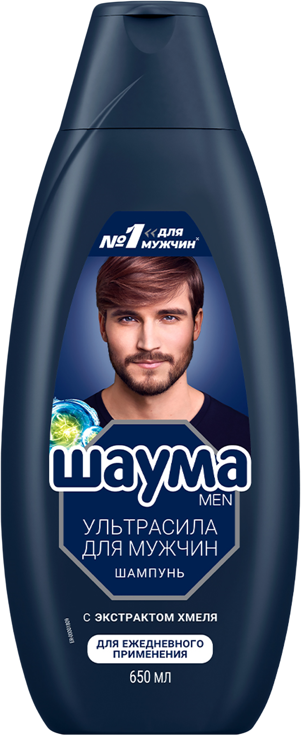 Изображение товара Шампунь мужской ШАУМА Men Ultra Сила 650мл для укрепления волос и ухода
