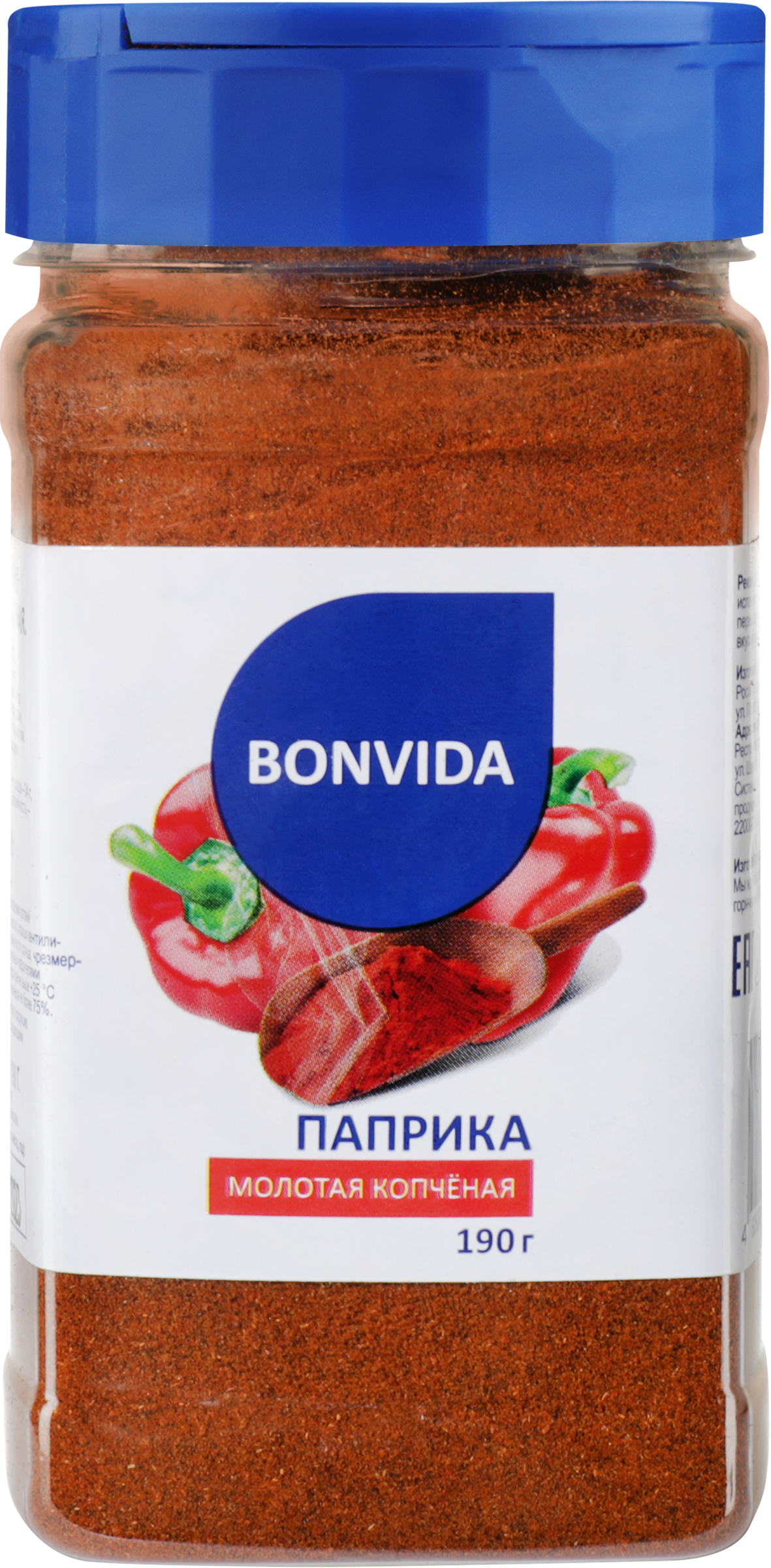 Изображение товара Паприка копченая BONVIDA молотая, 190г