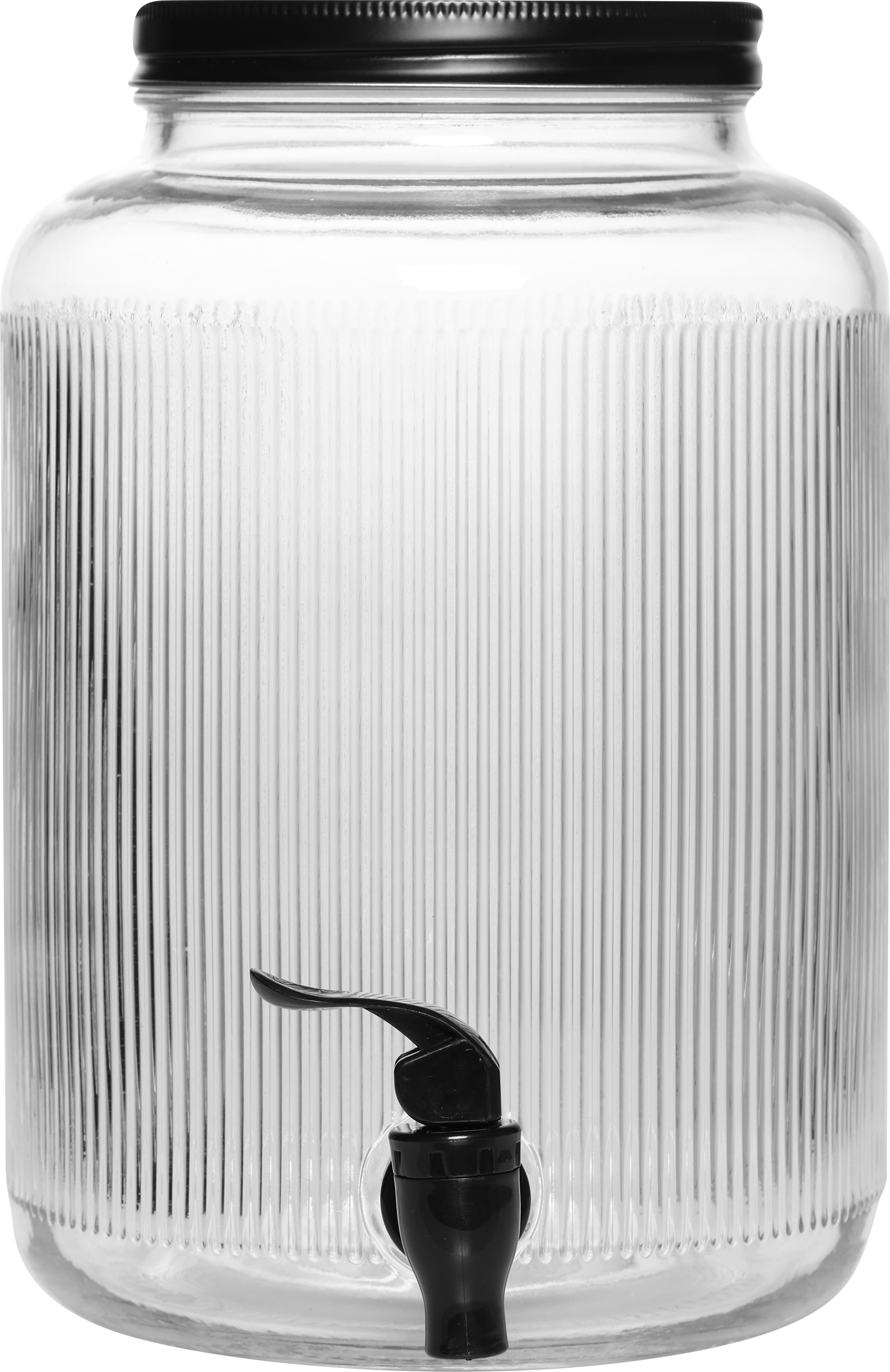 Изображение товара Лимонадник HOMECLUB Stripes 5.3л из стекла с жестяной крышкой