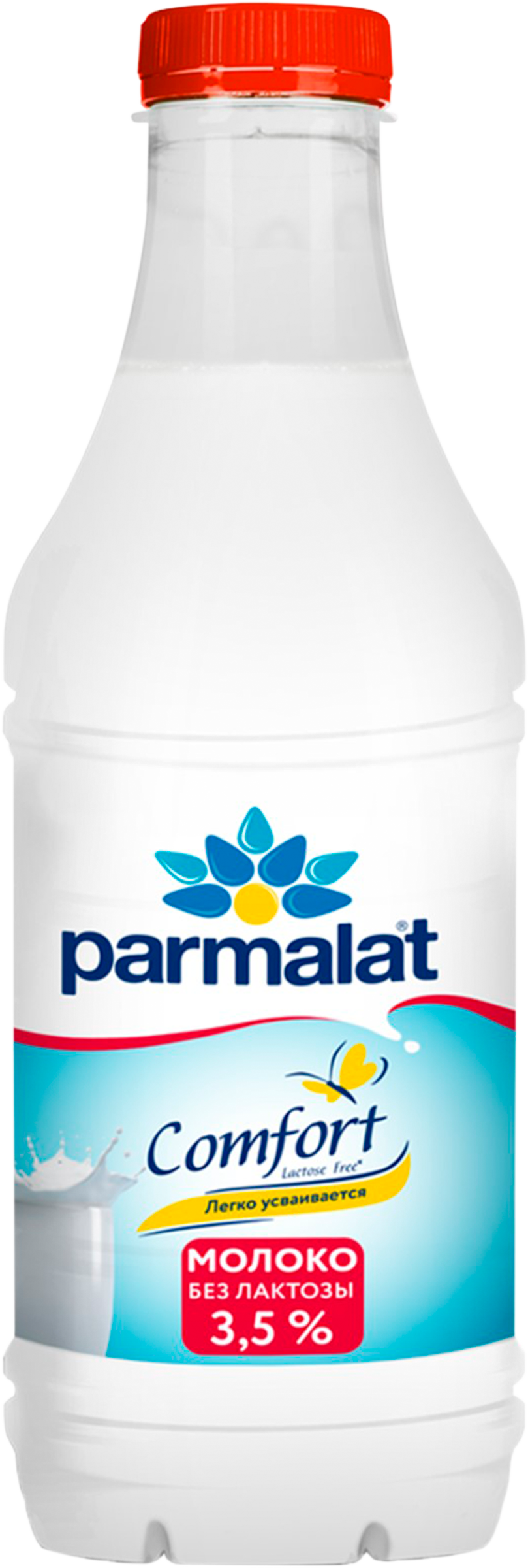 Изображение товара Молоко пастеризованное PARMALAT Comfort безлактозное 3,5%, без змж, 900мл