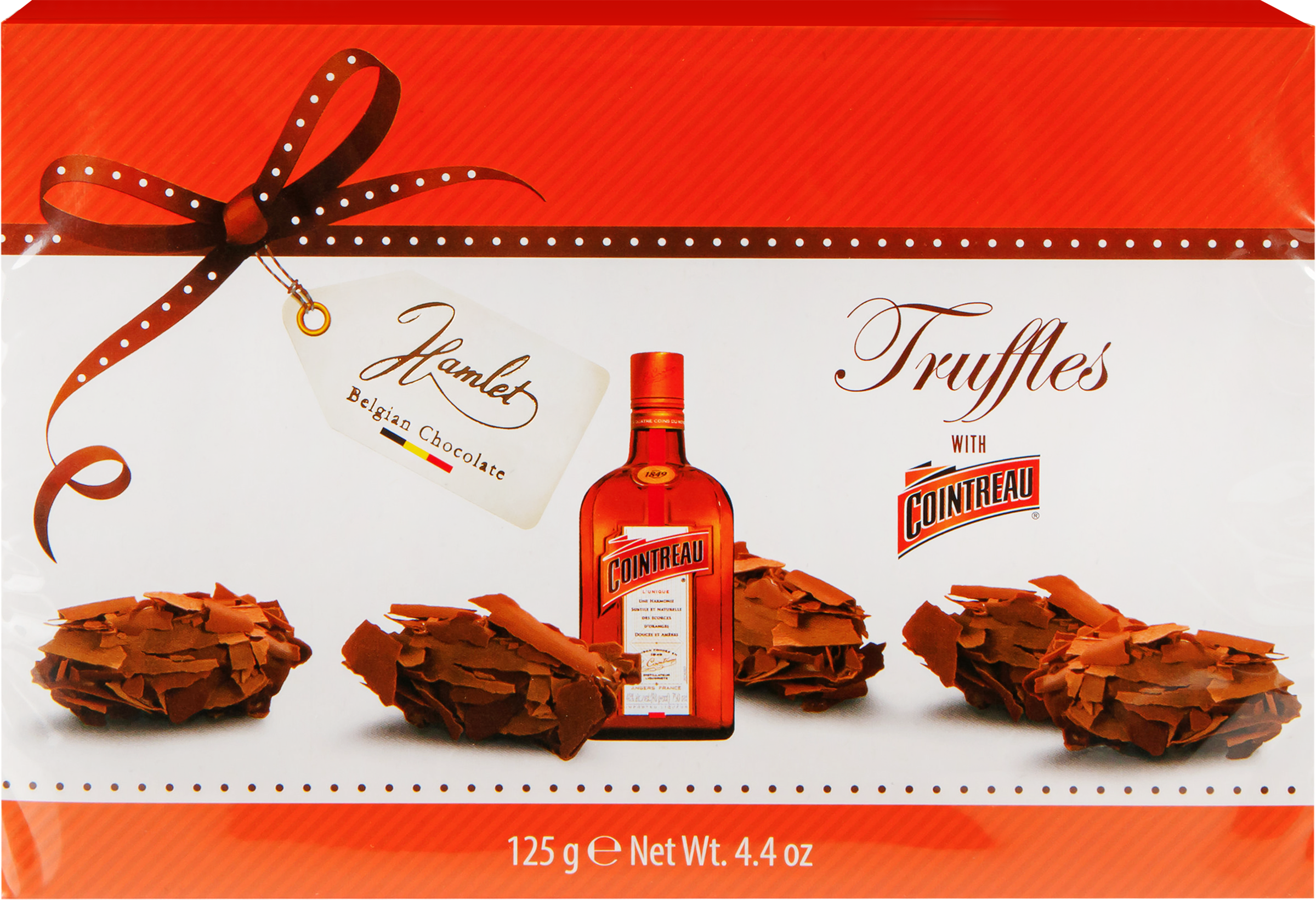 Изображение товара Набор конфет HAMLET Трюфели с алкоголем и ликерной начинкой, 125г