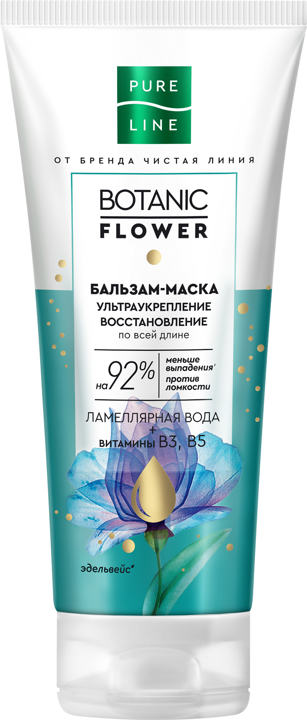 Изображение товара Бальзам-маска для волос ЧИСТАЯ ЛИНИЯ Ультраукрепление 200мл