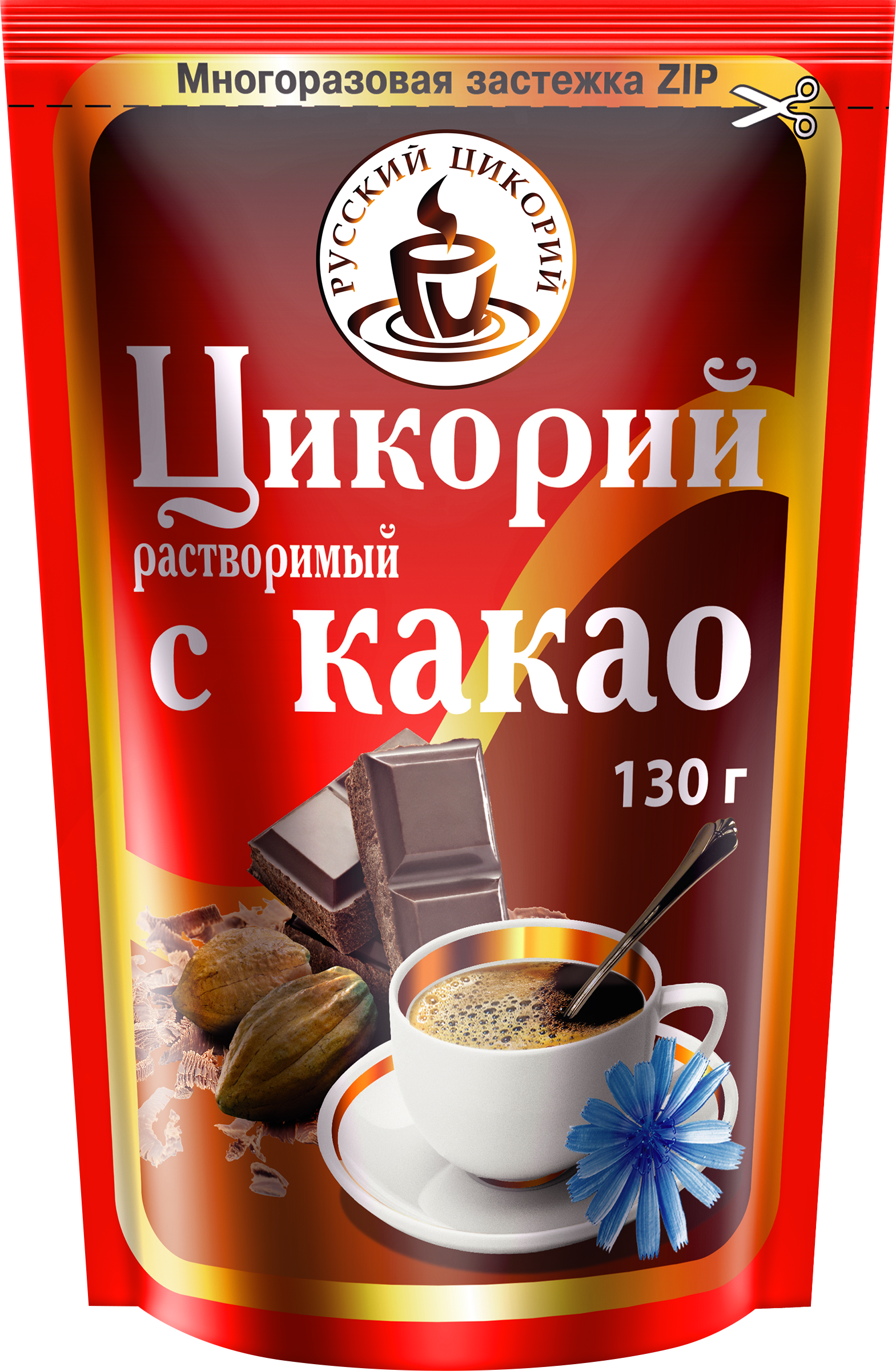 Изображение товара Цикорий РУССКИЙ ЦИКОРИЙ с добавлением какао, 130г