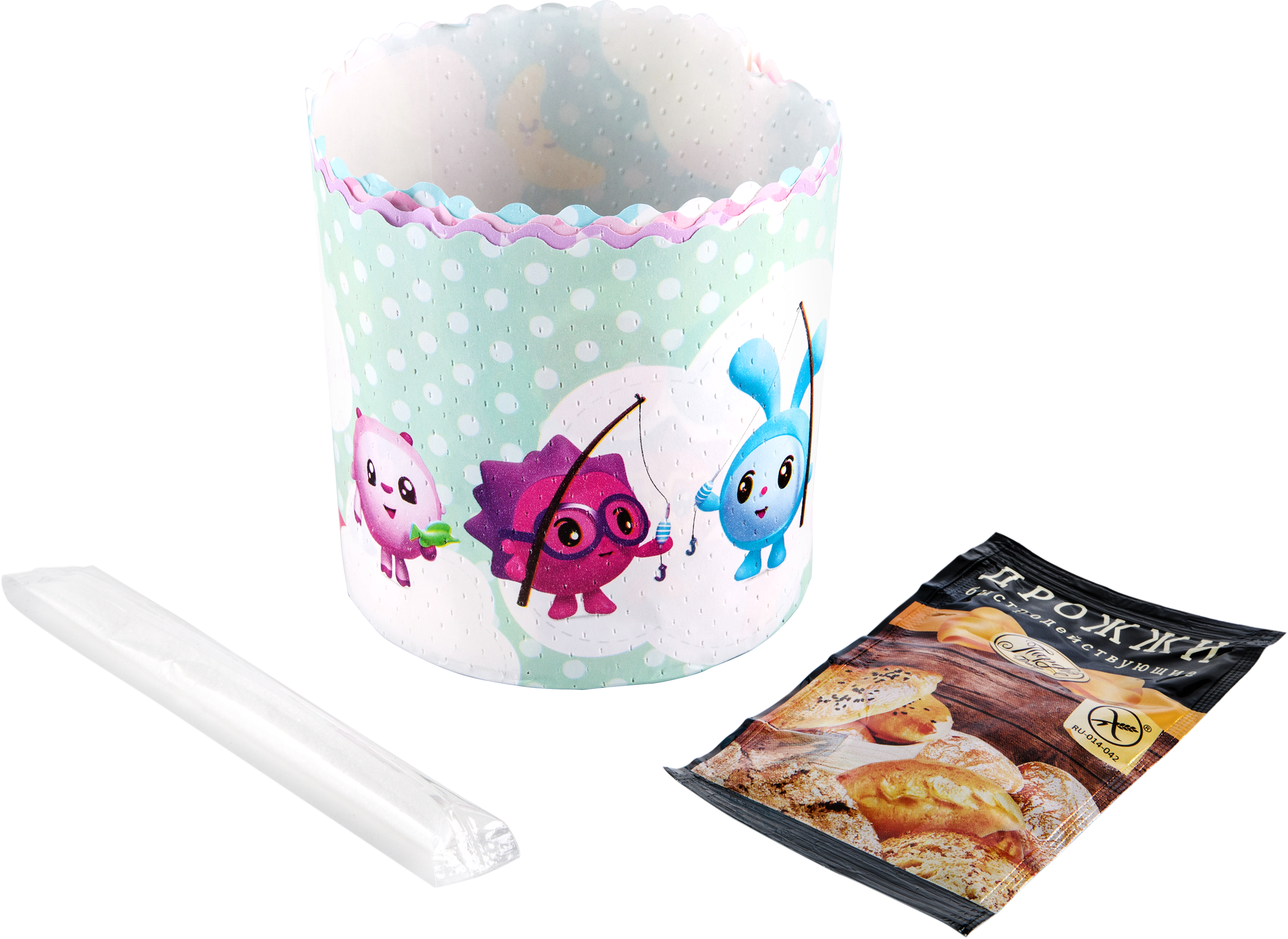 Изображение товара Набор для выпечки пасхальных куличей ПАРФЭ 4 формы, 20г