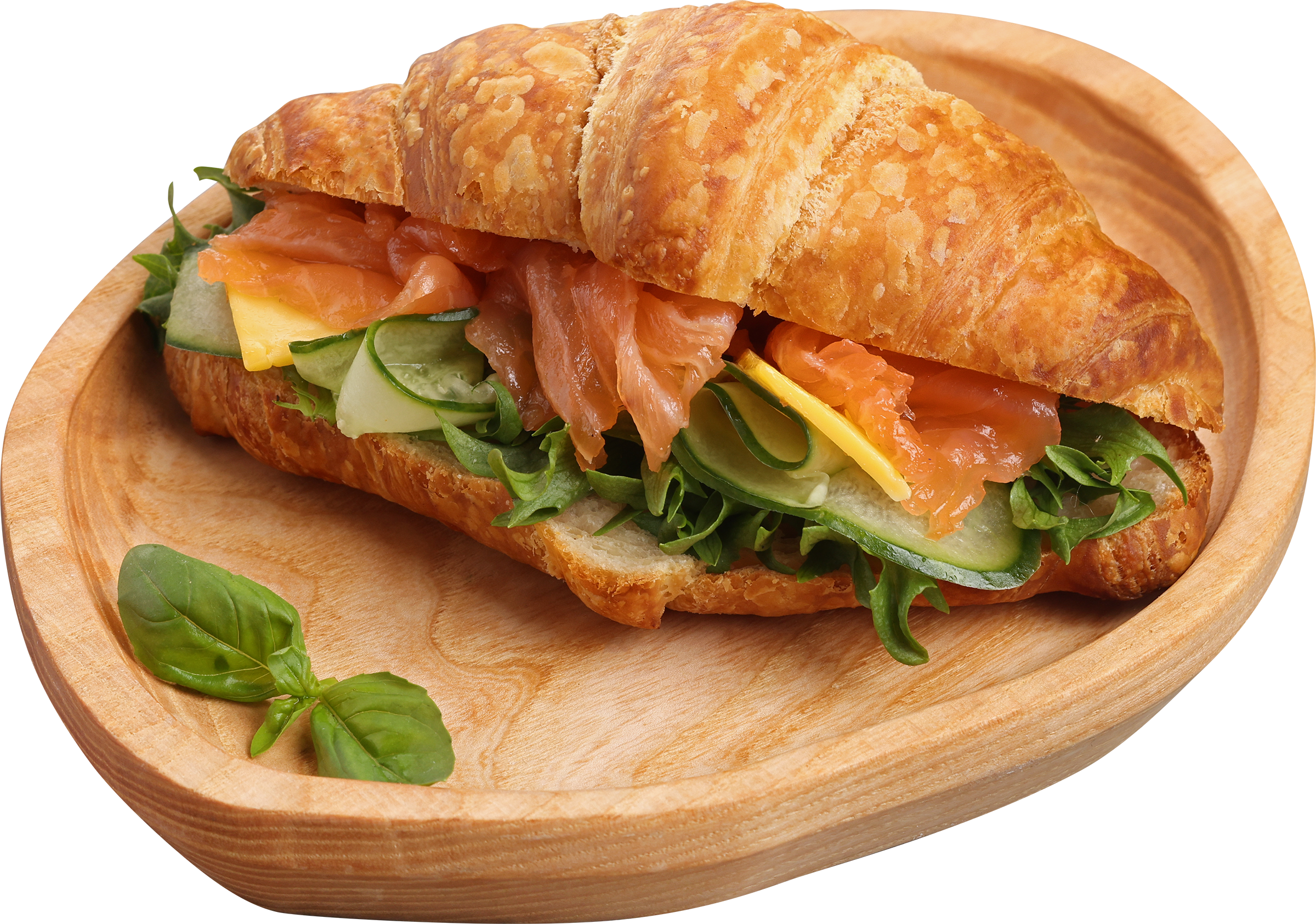 Изображение товара Круассан ЛЕНТА FRESH с лососем и соусом Тар-тар 170г готовая выпечка