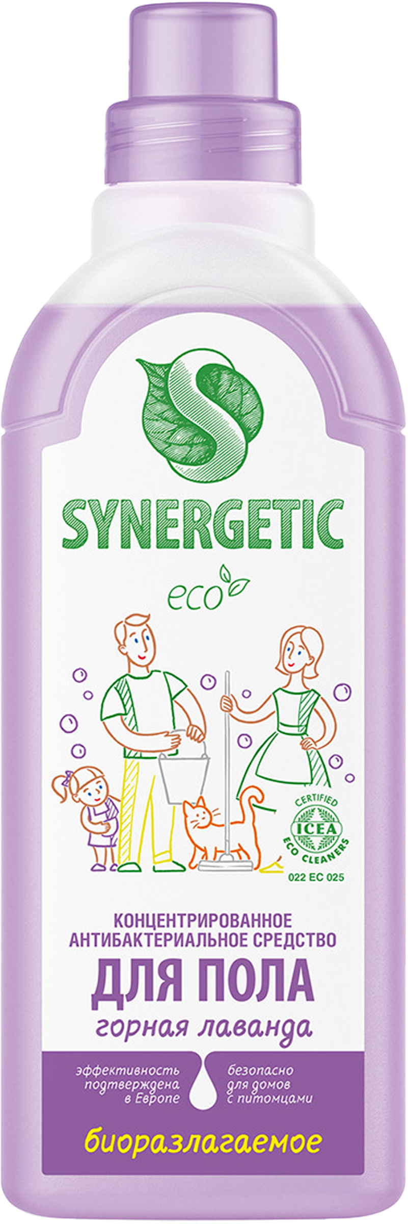 Изображение товара Средство для мытья поверхностей SYNERGETIC Горная лаванда 0,75л эко универсальное