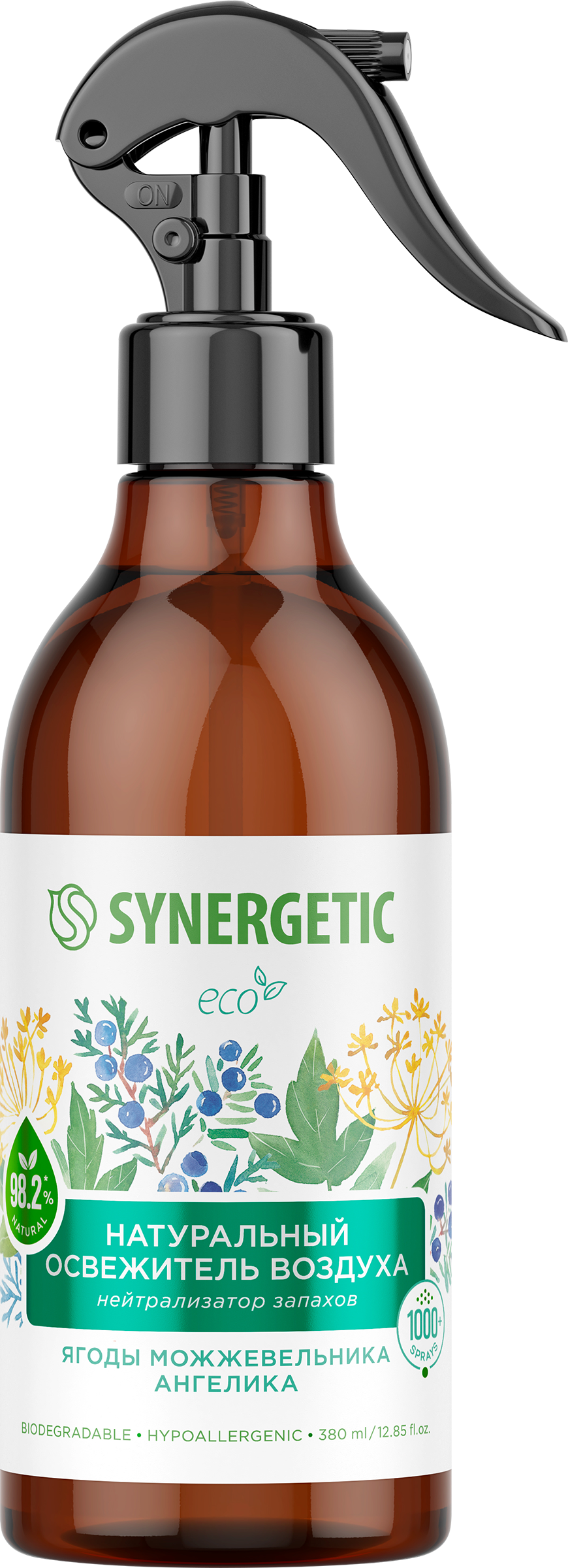 Изображение товара Освежитель воздуха SYNERGETIC Ягоды можжевельника и ангелика 380мл натуральный аромат для дома