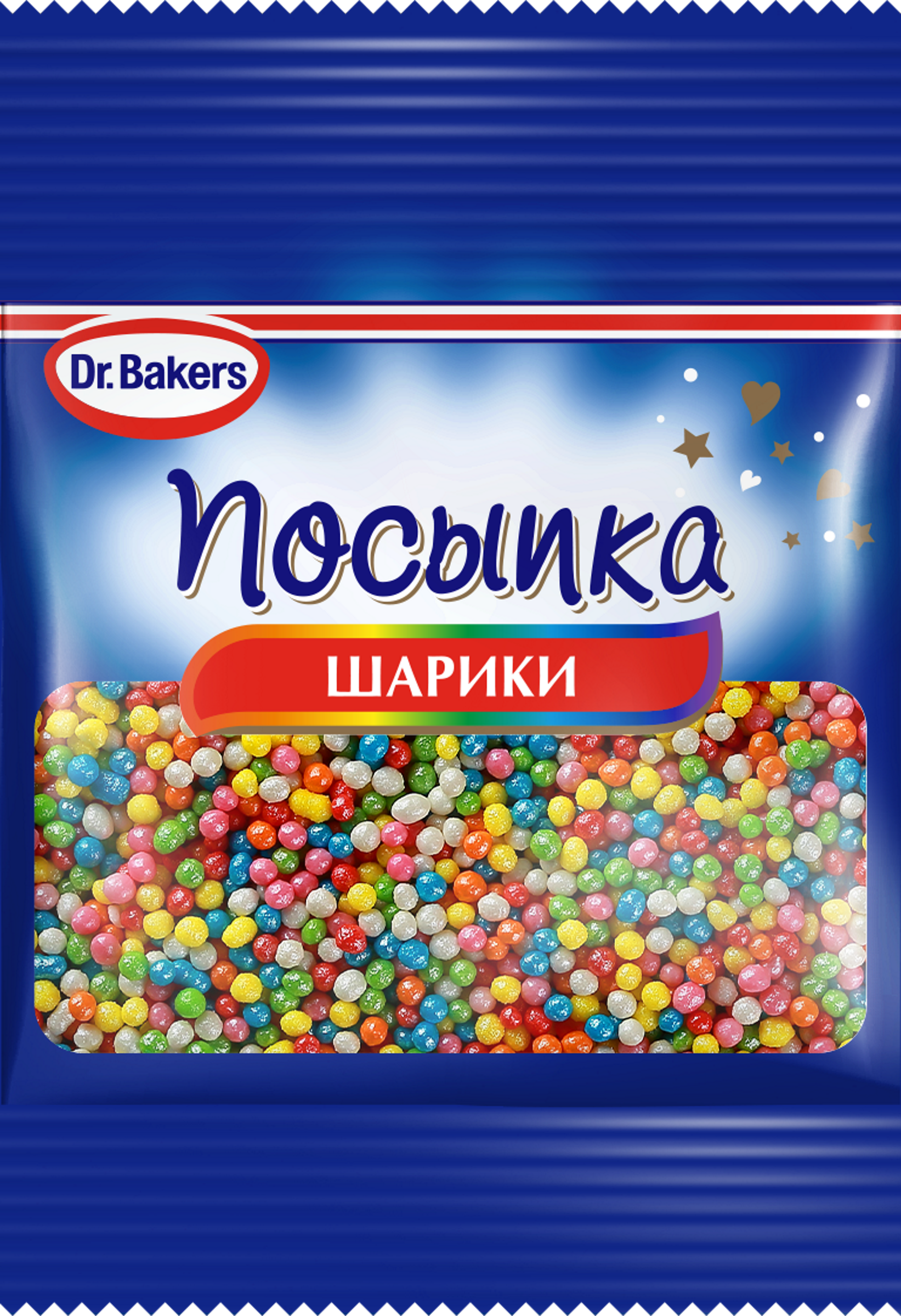 Изображение товара Посыпка кондитерская DR.BAKERS Шарики 10г декор для выпечки и десертов