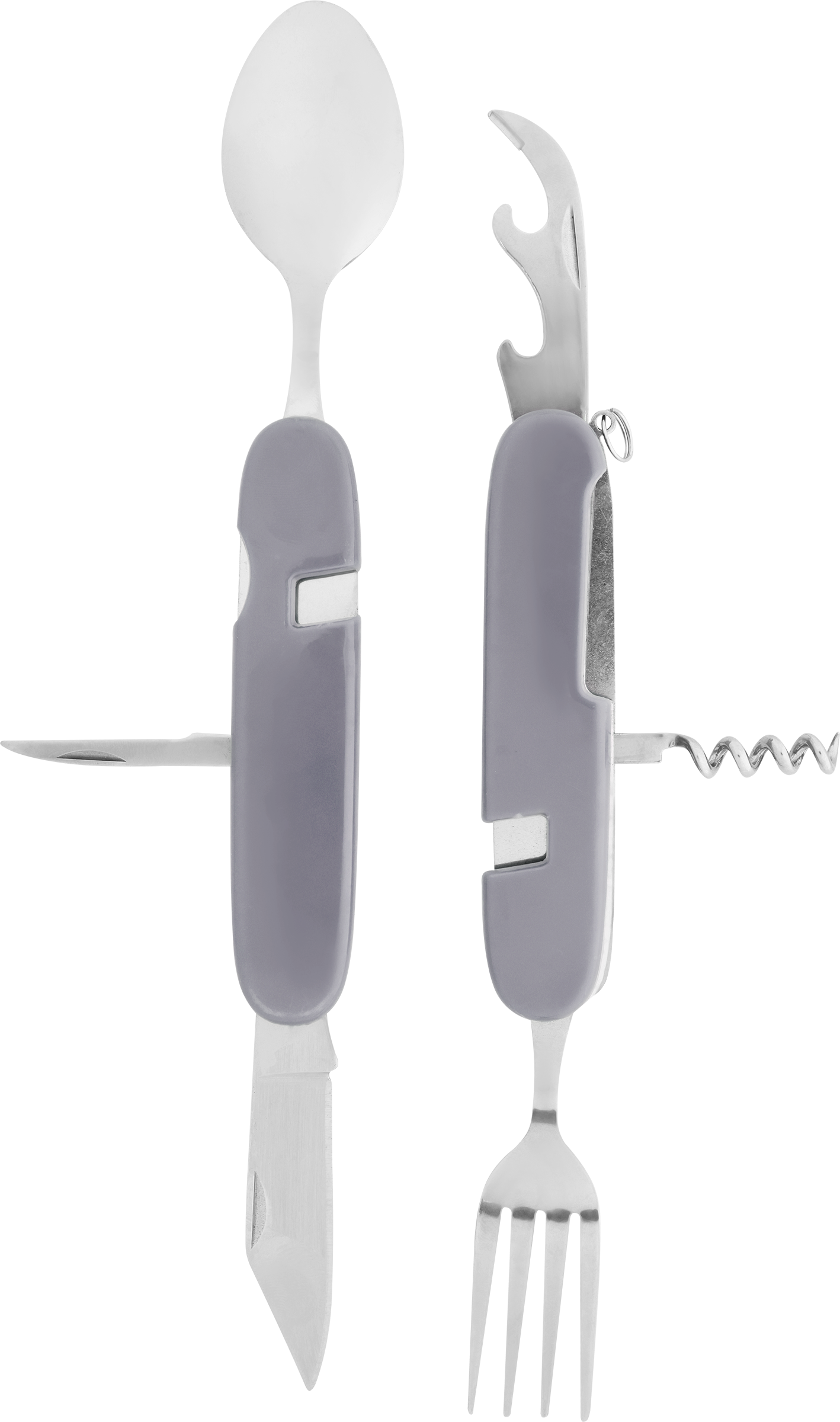 Изображение товара Мультитул походный ACTIWELL нож, открывашка для бутылок, консерервный  нож, вилка, ложка и штопор,Арт. MU101801-B/GB-LT914