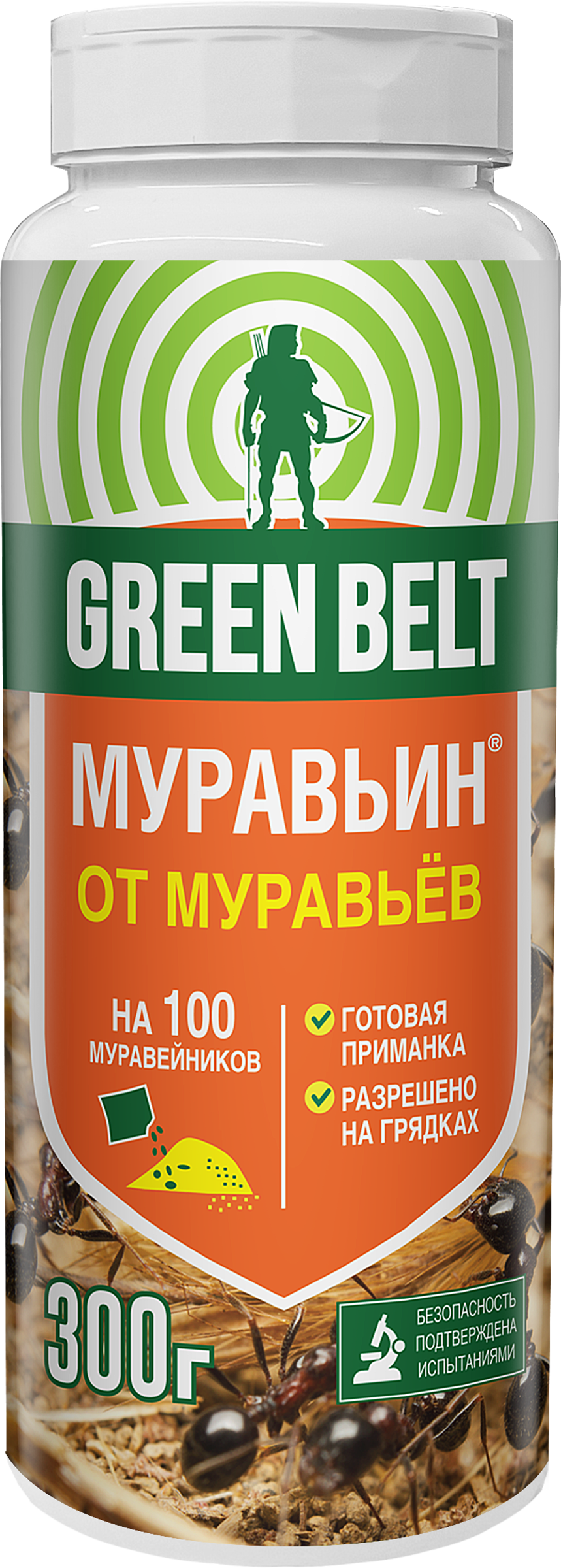 Изображение товара Средство от муравьев GREEN BELT Муравьин, Арт. 01-950, 300г