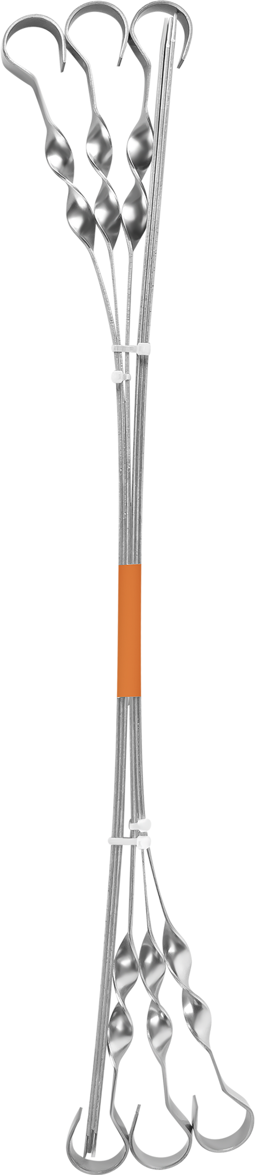 Изображение товара Набор шампуров GIARDINO CLUB 45x1x0,15см, прямые с витком, Арт. 182536, 6шт