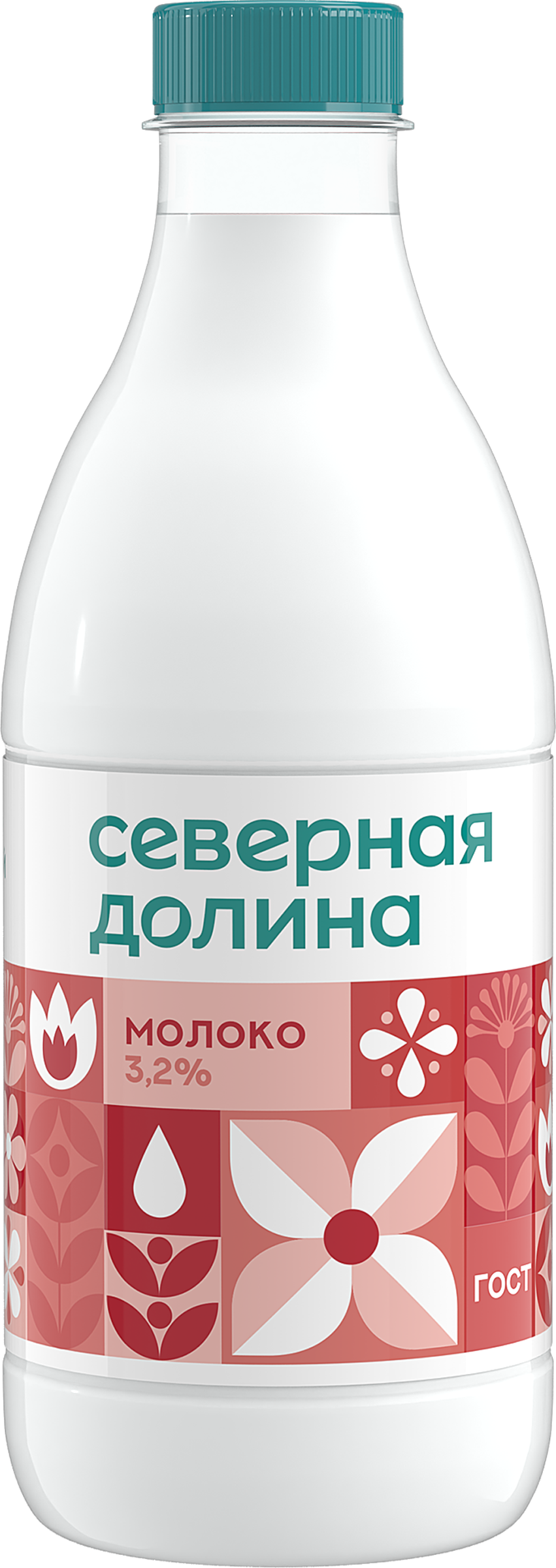 Изображение товара Молоко пастеризованное СЕВЕРНАЯ ДОЛИНА 3,2%, без змж, 900мл